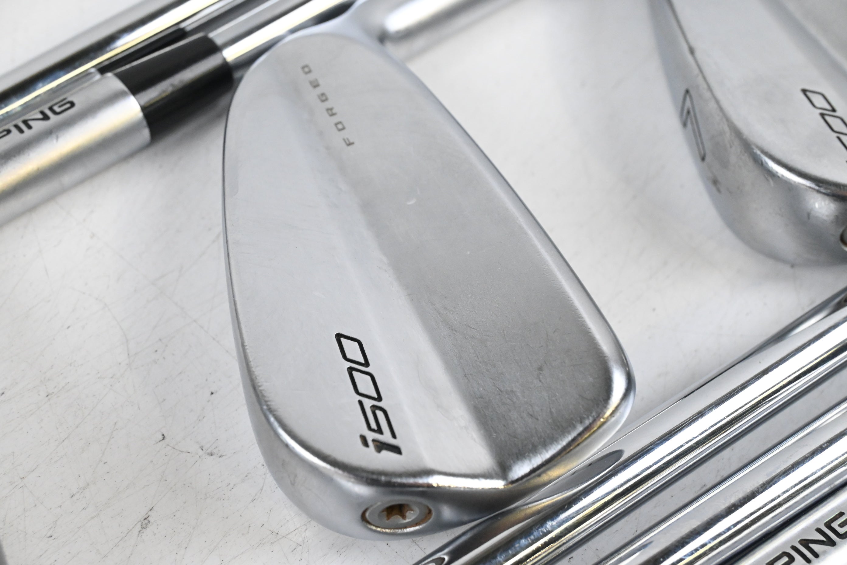 Ping i500 Irons / 4-PW+GW / Orange Dot / Stiff Flex Dynamic Gold 105 S300 Shafts