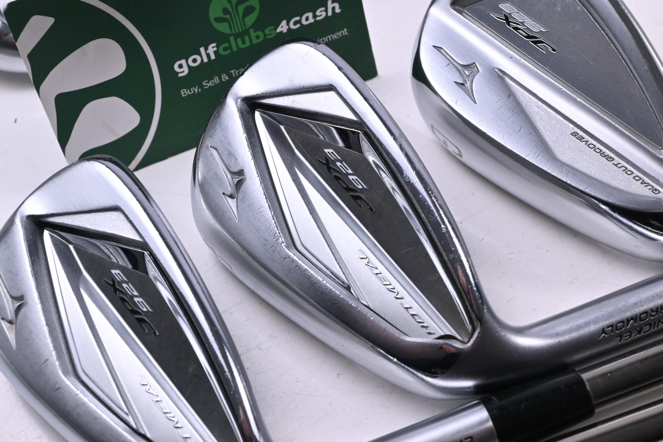 Left Hand Mizuno JPX 923 Hot Metal Irons / 5-PW+GW / Senior Flex Recoil ESX 460