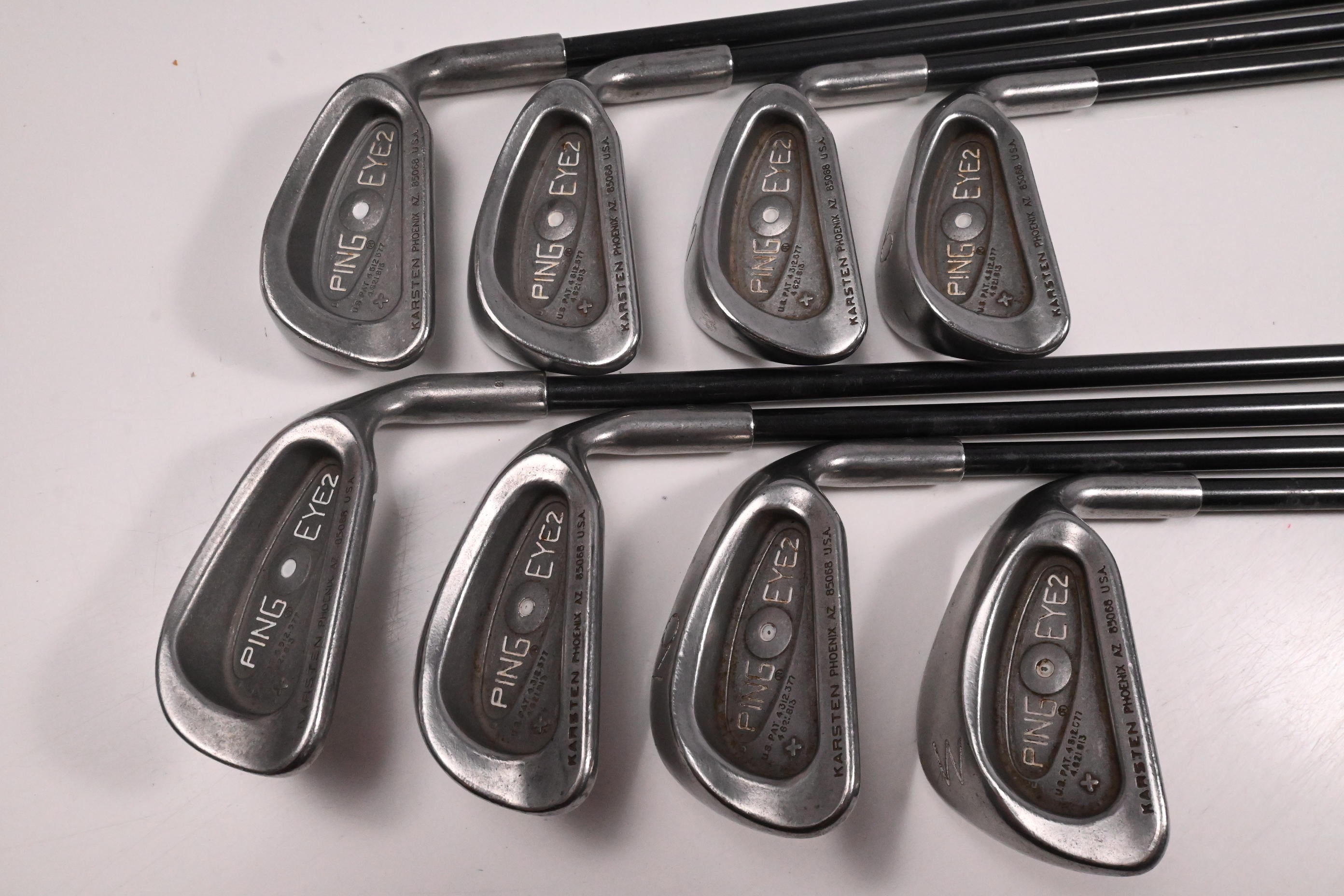 Ping Eye 2+ Irons / 3-PW / White Dot / Regular Flex Aldila XV Graphite Shafts