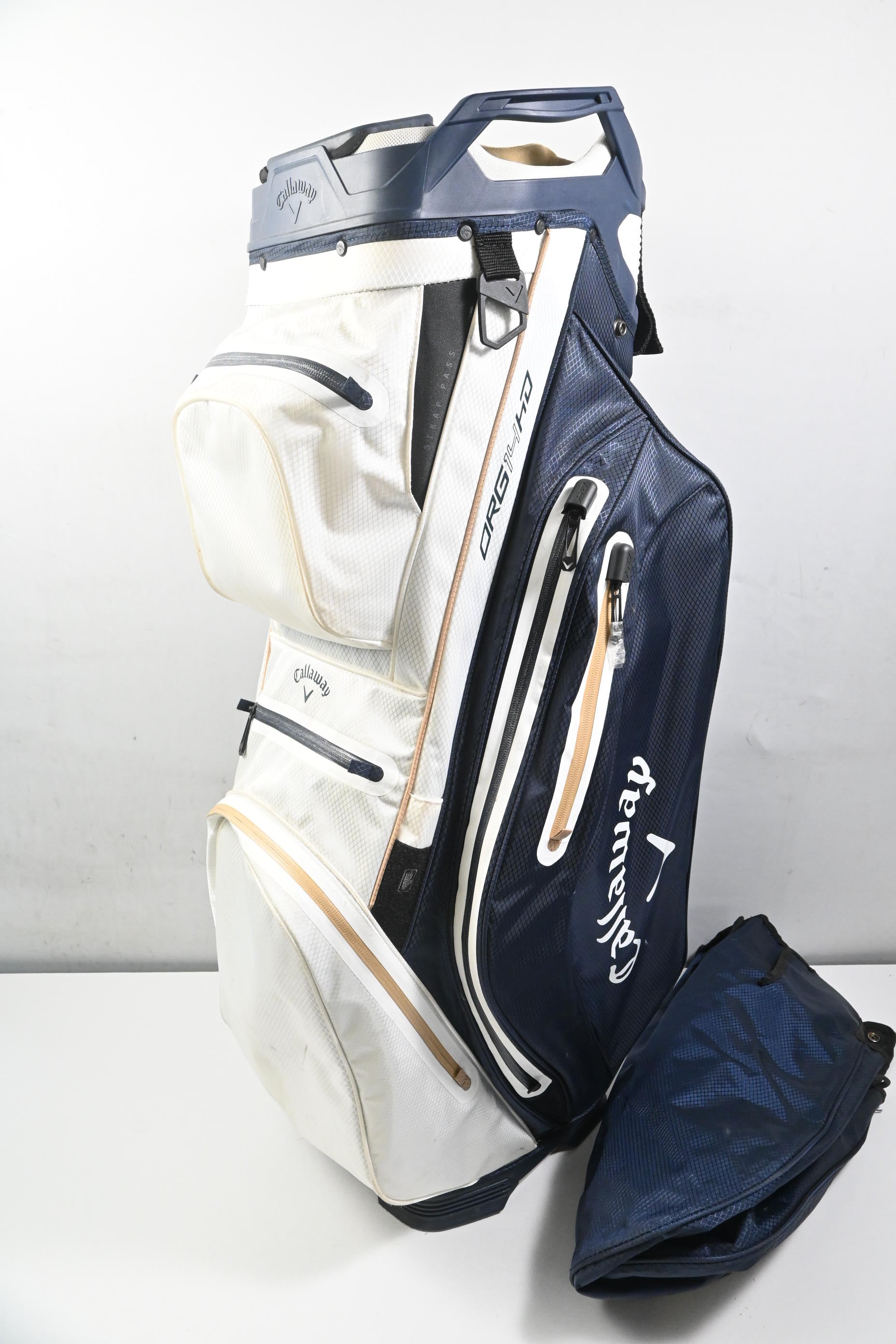 Callaway Org 14 HD Cart Bag / 14-Way Divider / White, Navy & Gold