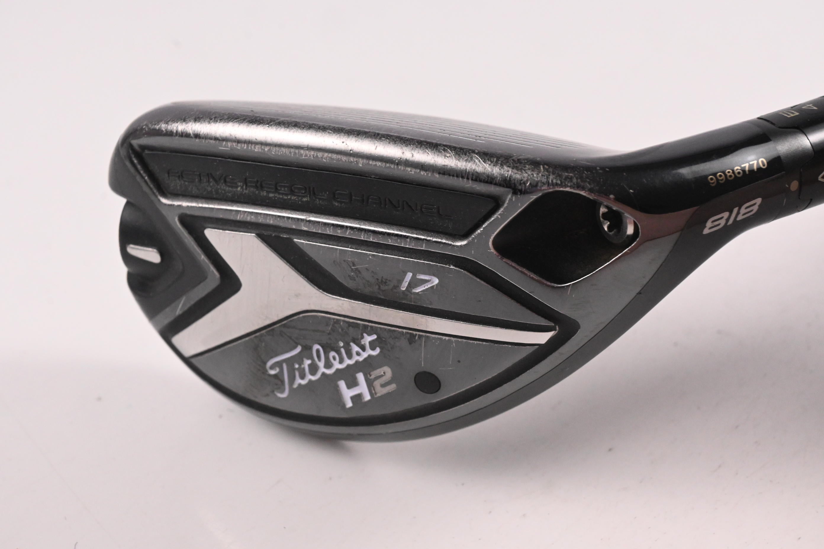 Titleist 818 H2 #2 Hybrid / 17 Degree / Stiff Flex HZRDUS RDX Smoke Black 80