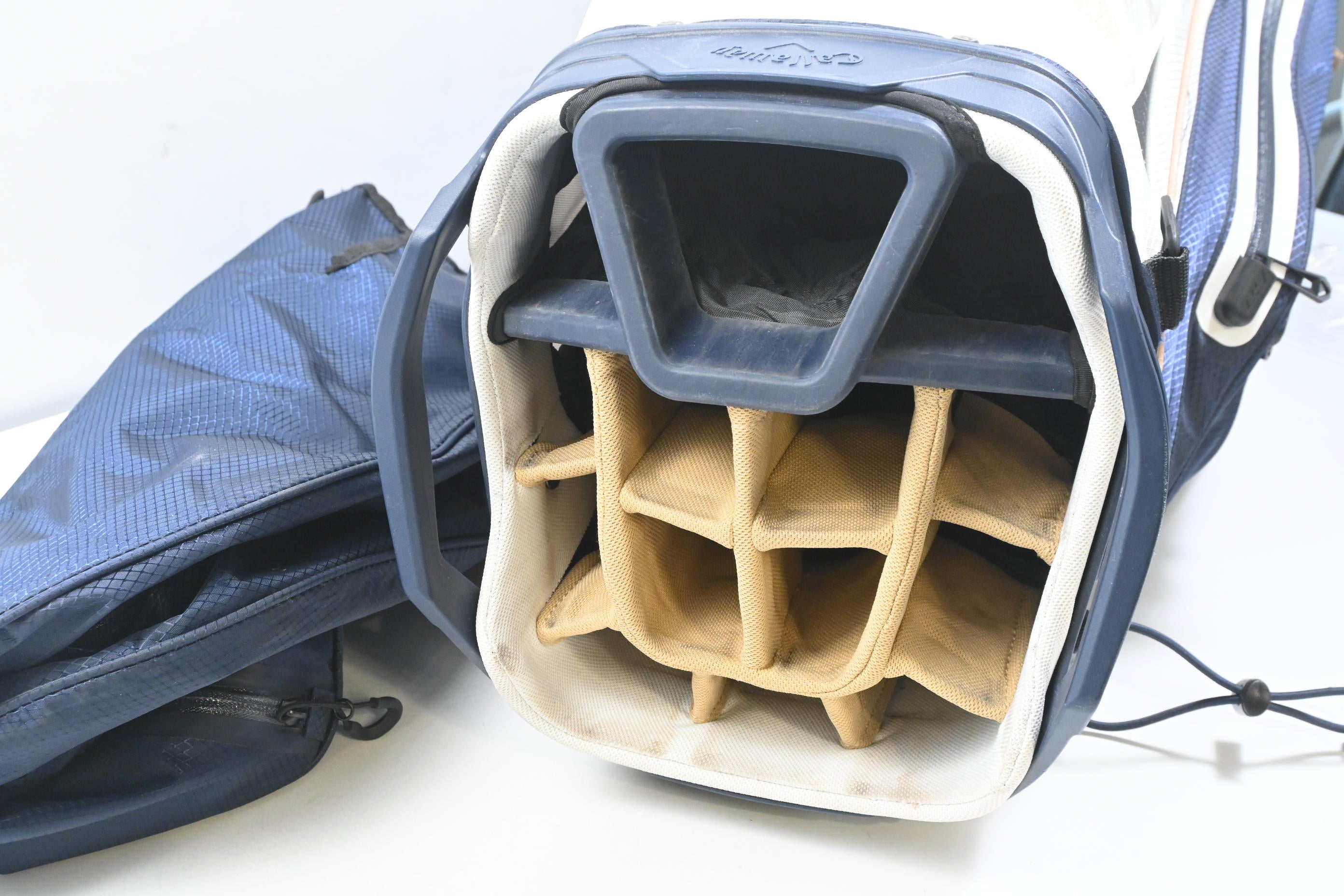 Callaway Org 14 HD Cart Bag / 14-Way Divider / White, Navy & Gold