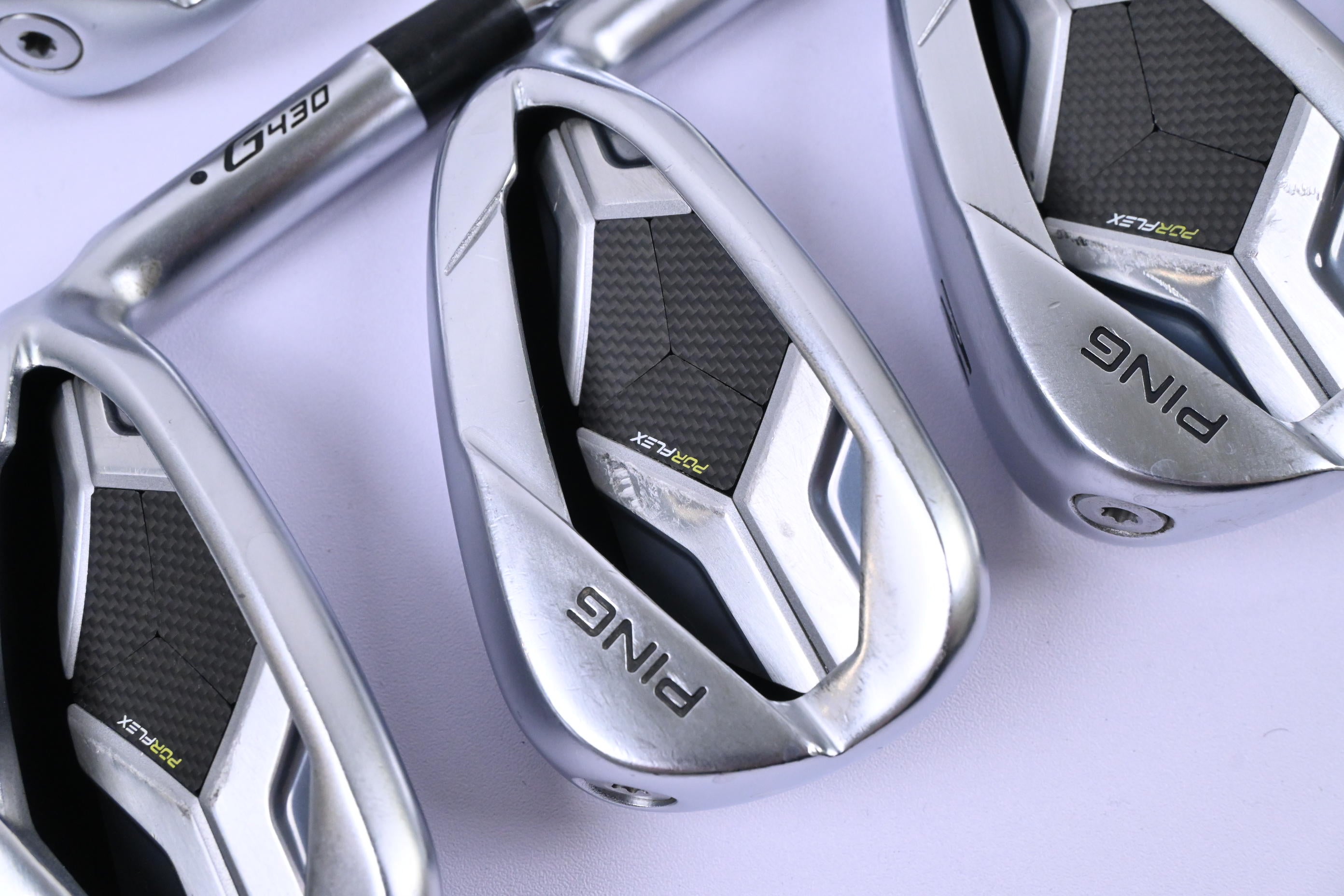 Ping G430 Irons / 5-PW+GW / Black Dot / Stiff Flex Dynamic Gold 105 S300 Shafts