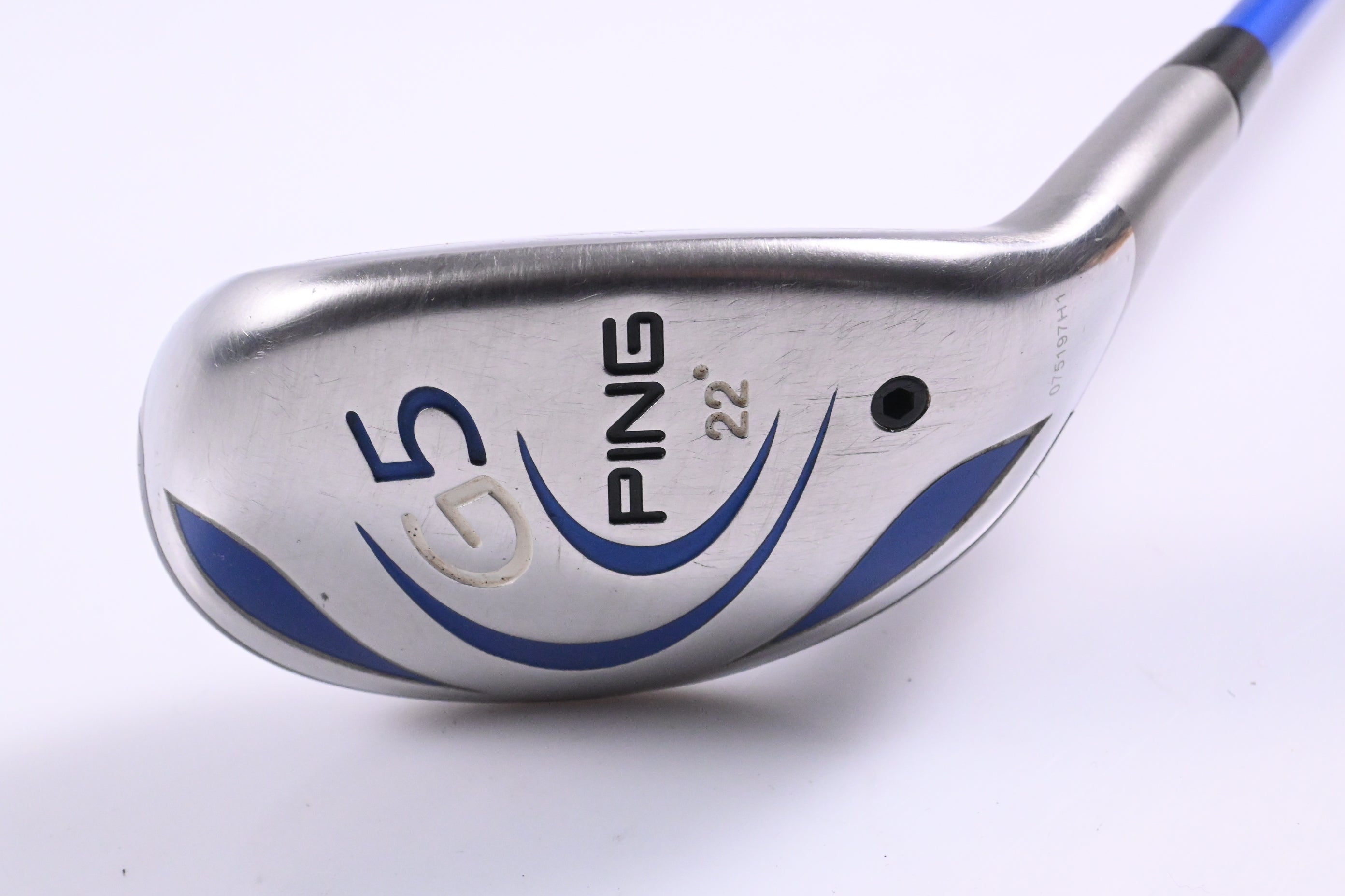 Ping G5 #4 Hybrid / 22 Degree / Regular Flex Grafalloy ProLaunch Blue Shaft