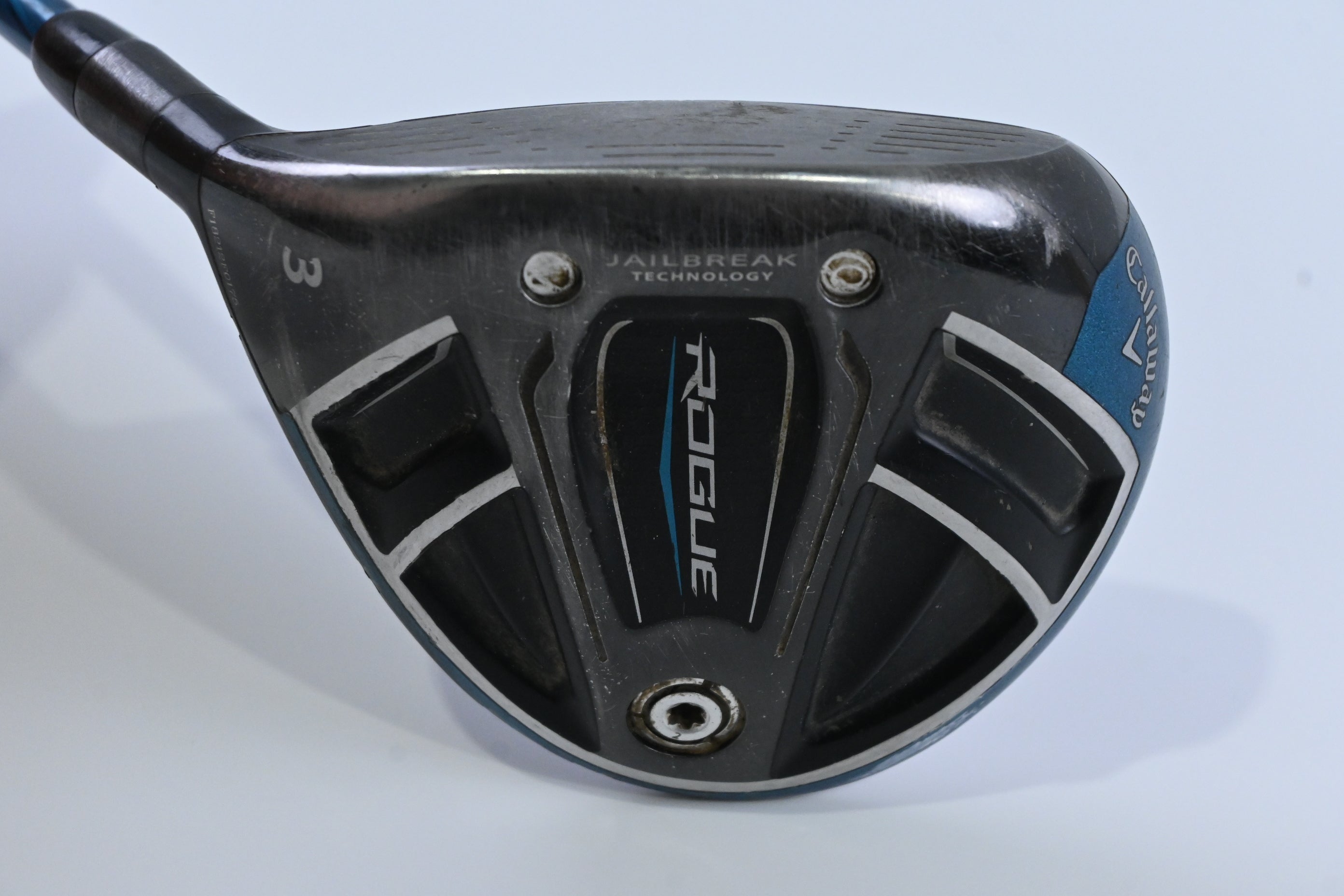Left Hand Callaway Rogue #3 Wood / 15 Degree / Regular Flex Evenflow Blue 75