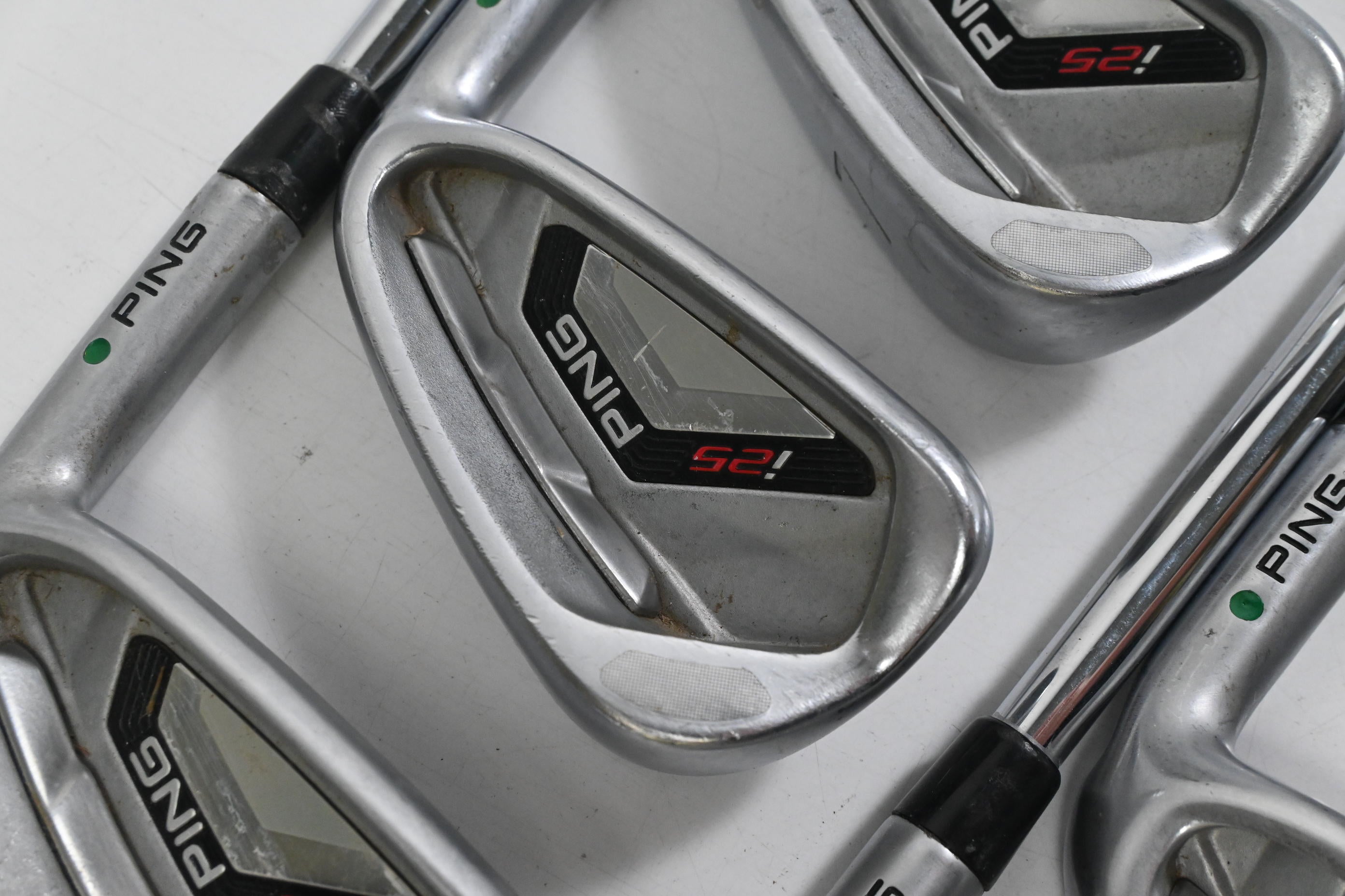 Ping i25 Irons / 5-PW / Green Dot / Stiff Flex Steel Shafts