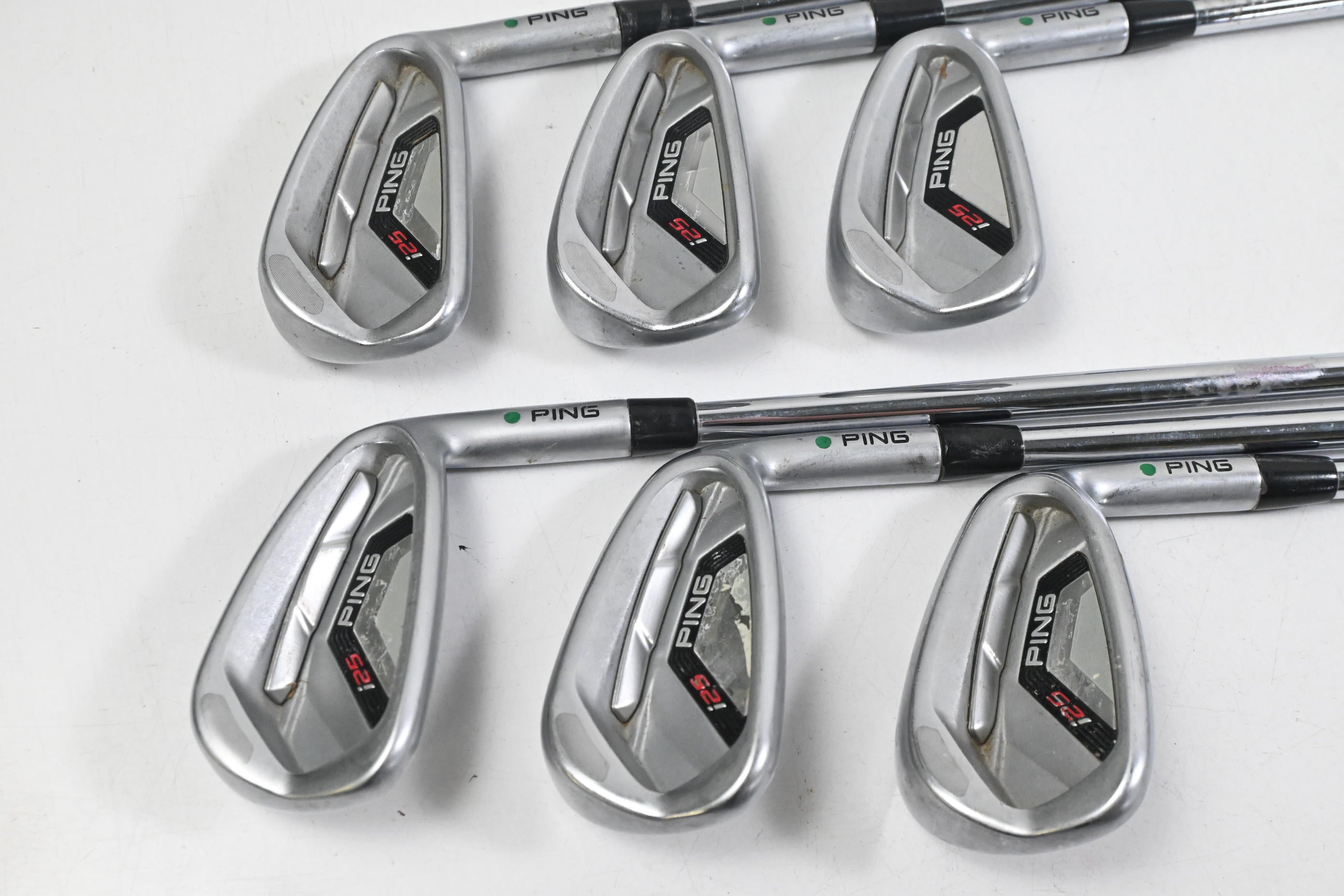 Ping i25 Irons / 5-PW / Green Dot / Stiff Flex Steel Shafts
