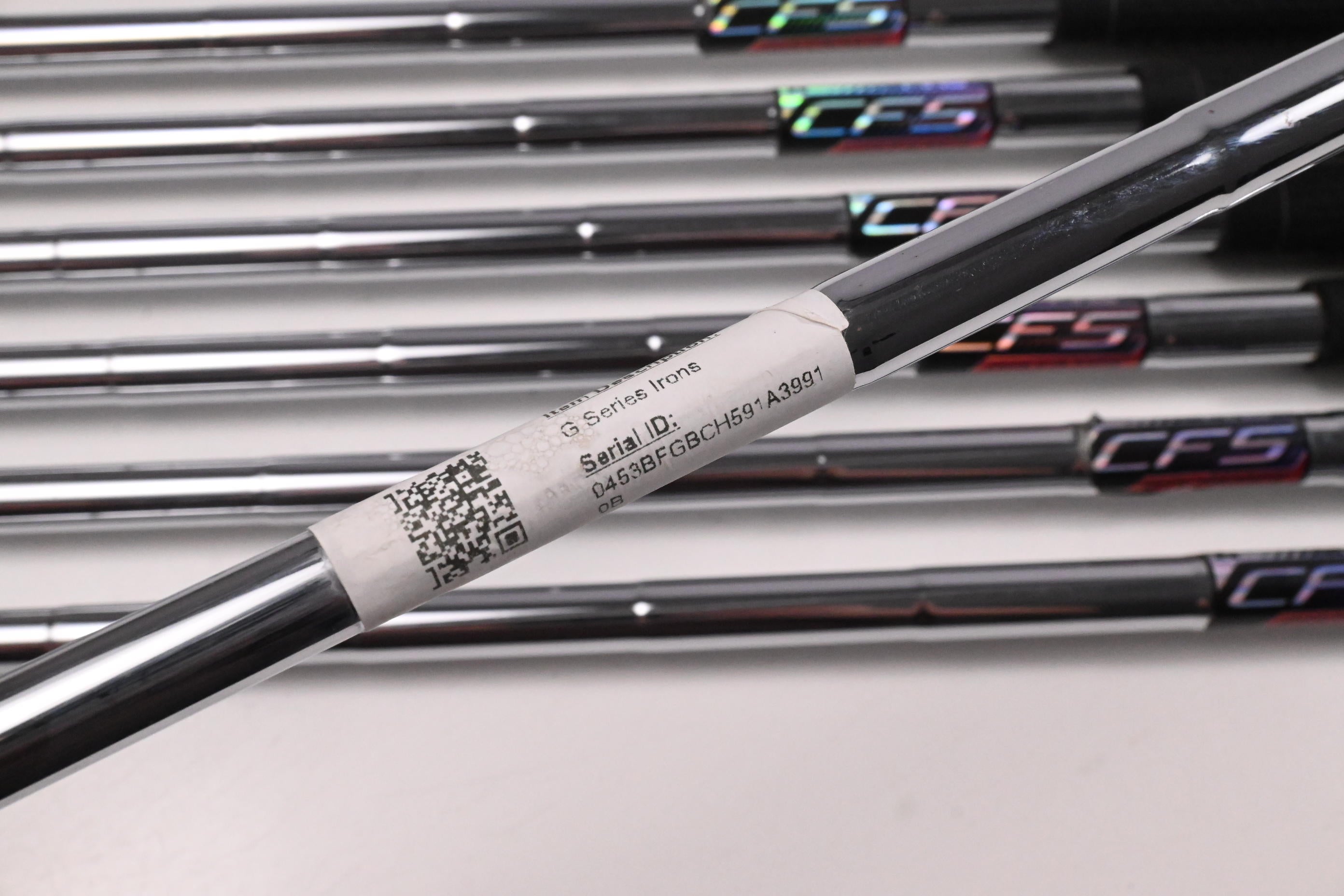 Ping G Series Irons / 4-PW / Black Dot / Regular Flex Ping CFS Distance Shafts