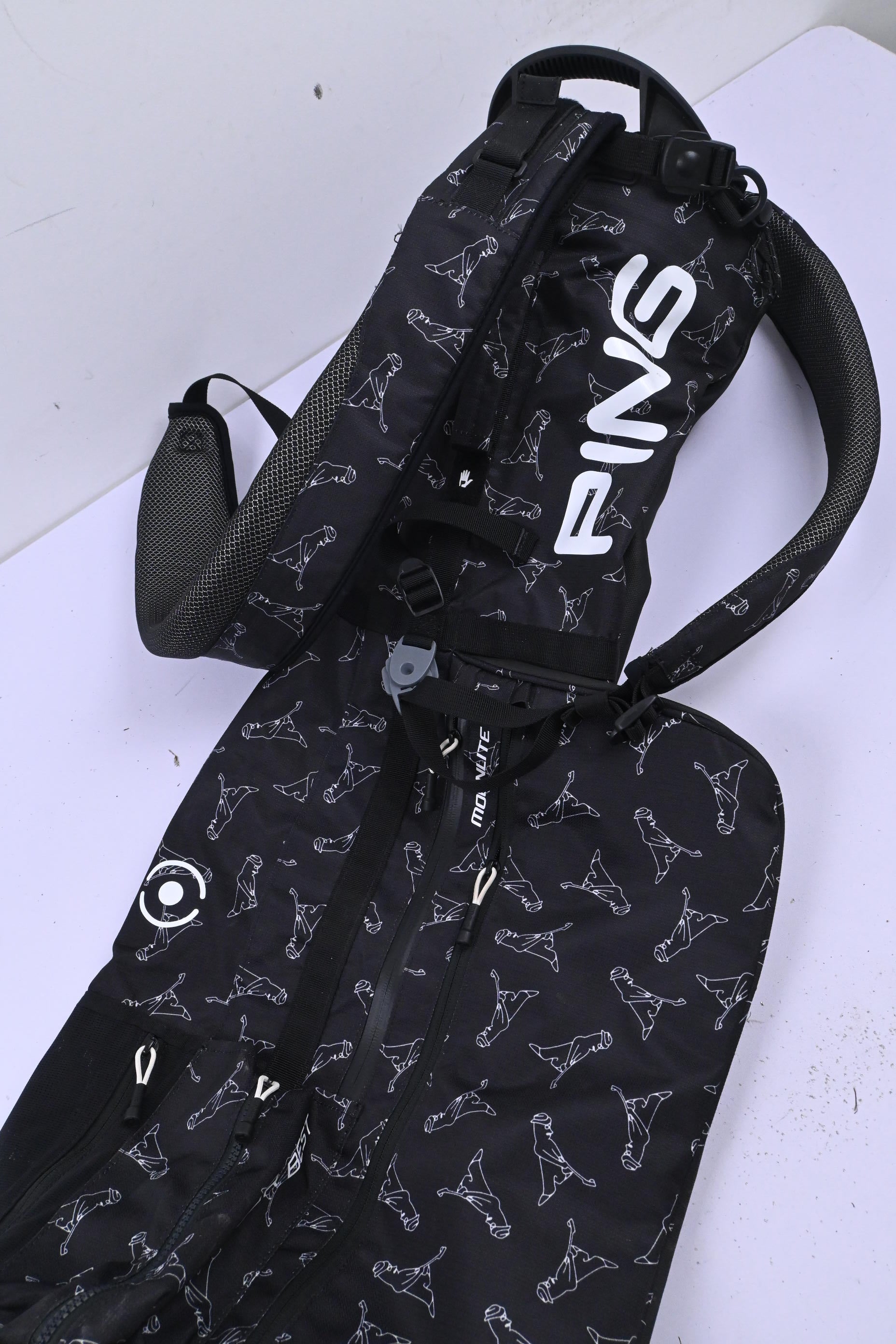 Ping Moonlite Pencil Bag / 4-Way Divider / Black & White