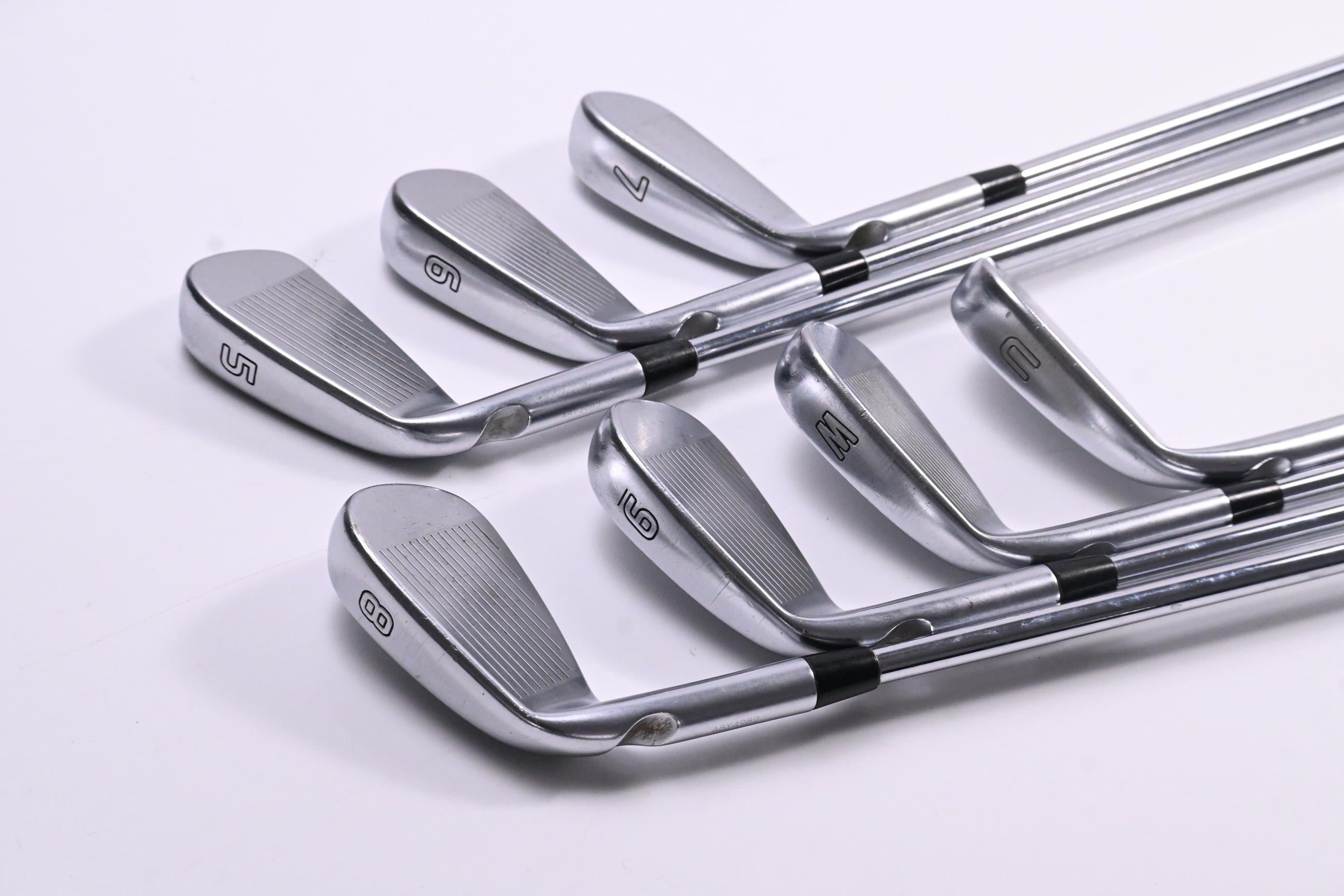 Ping i500 Irons / 5-PW+GW / White Dot / Stiff Flex Ping AWT 2.0 Shafts
