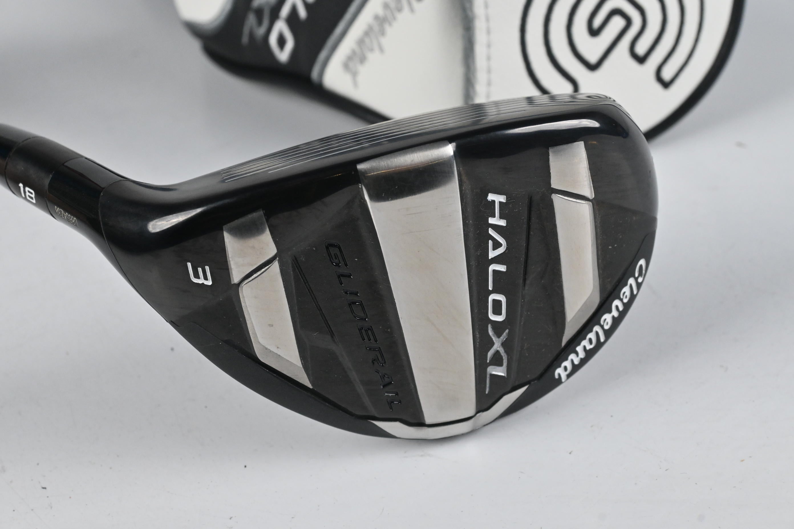 Left Hand Cleveland Halo XL #3 Hybrid / 18 Degree / Stiff Flex Tensei AV Blue 65