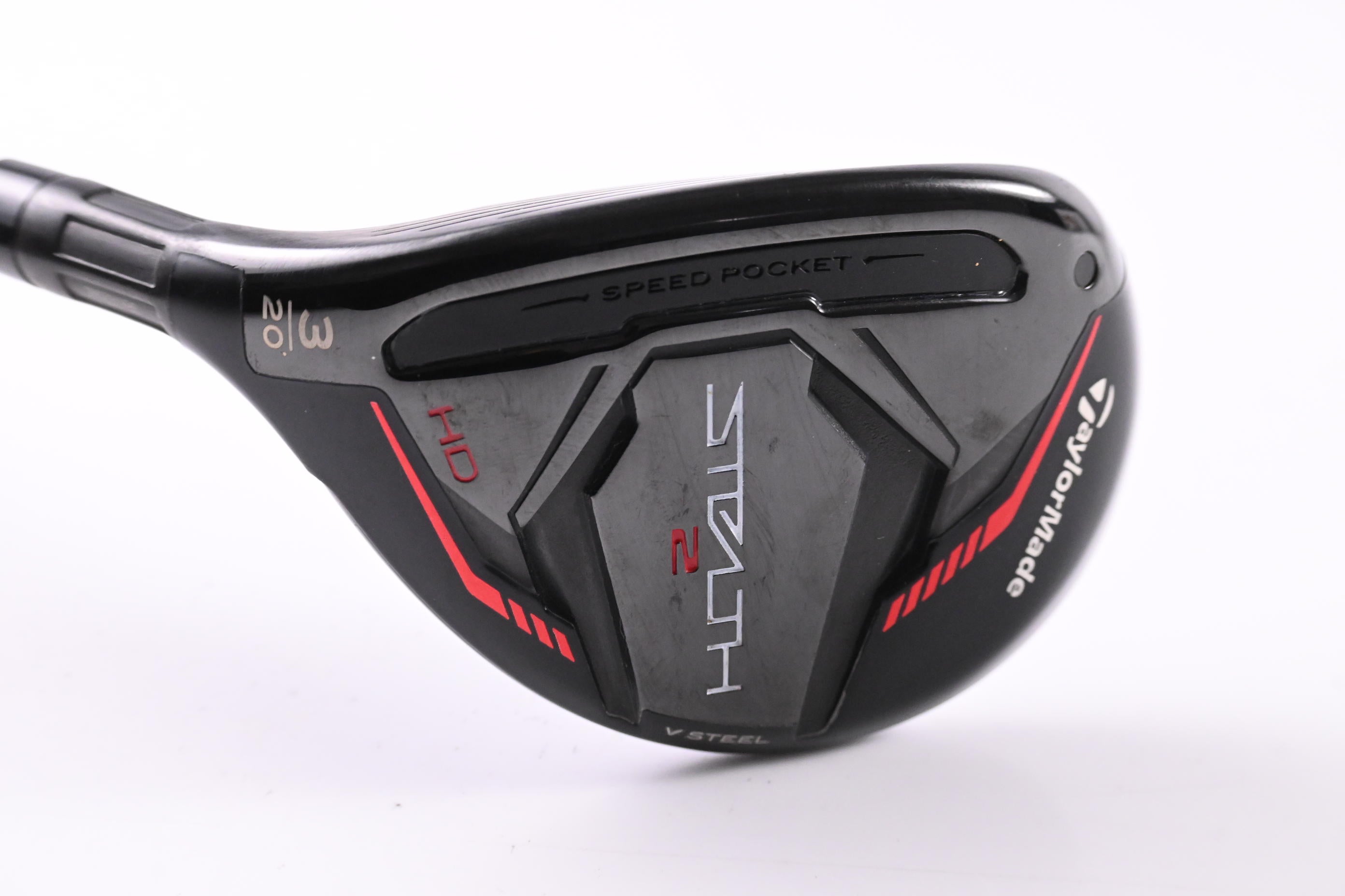 Left Hand Taylormade Stealth 2 HD #3 Hybrid / 20 Degree / Regular Flex Speeder