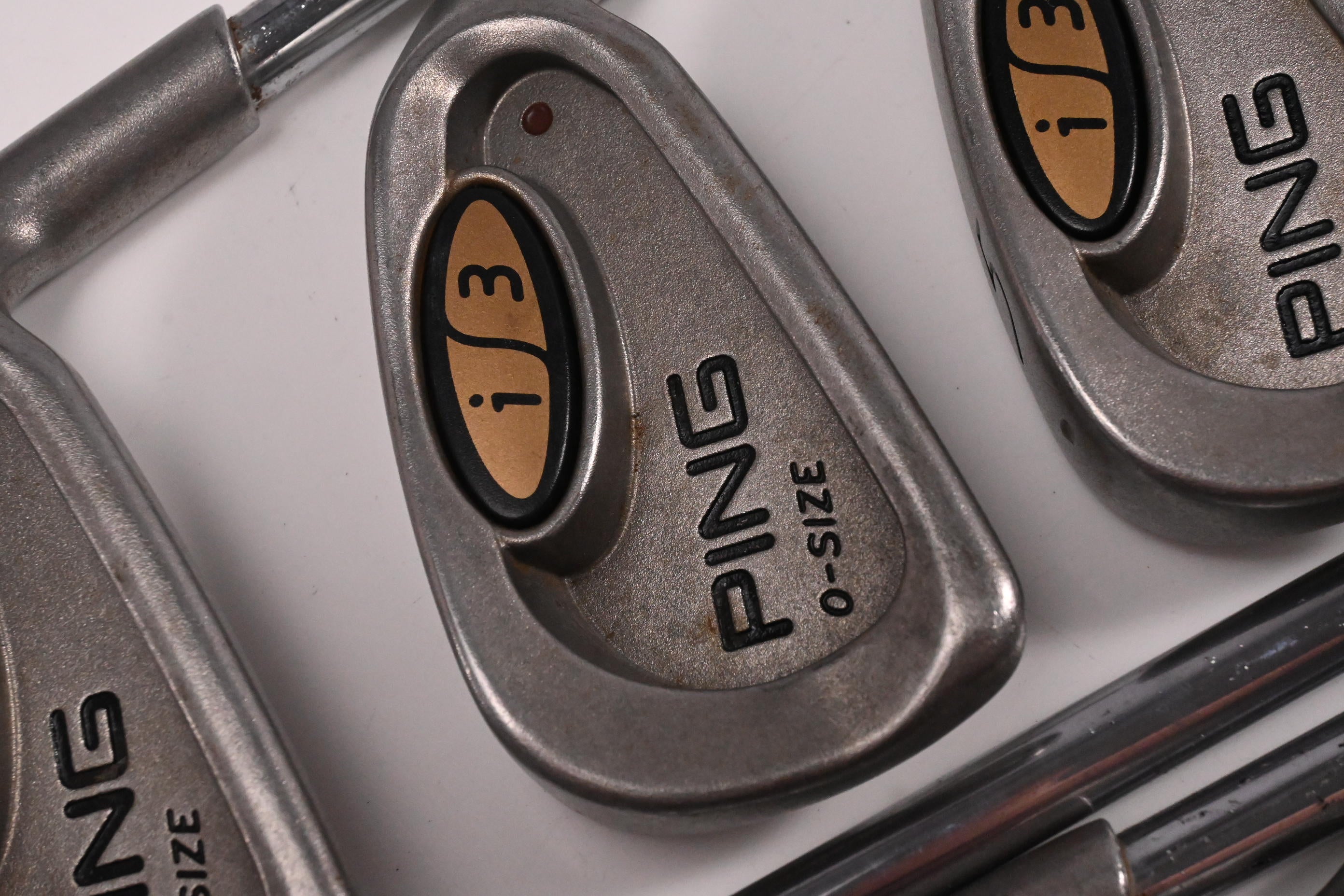 Ping i3 O-Size Irons / 3-PW+SW / Brown Dot / Regular Flex Ping Cushin JZ Shafts