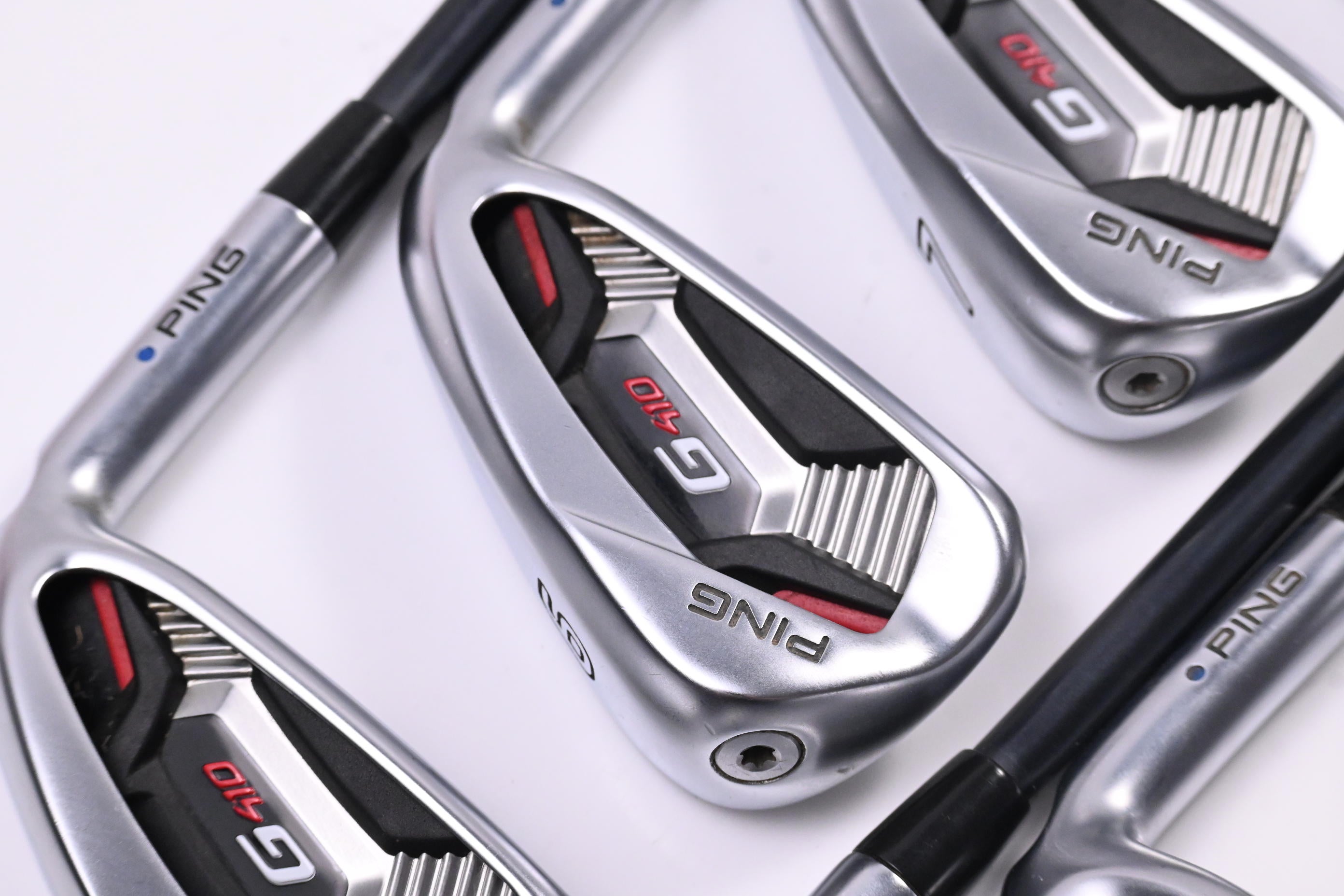 Ping G410 Irons / 5-PW+GW+LW / Blue Dot / Regular Flex Ping Alta CB Red Shafts
