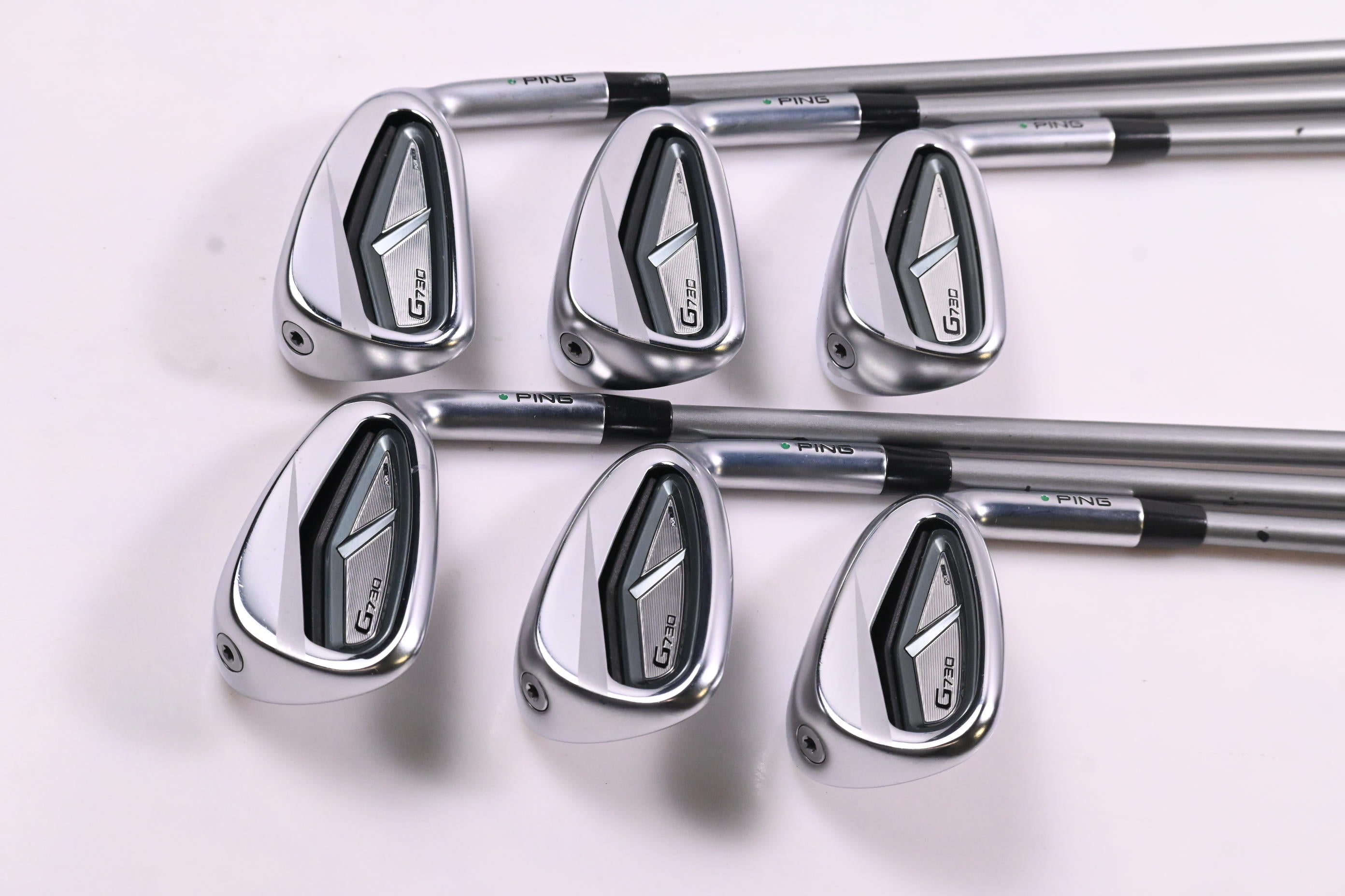 Ping G730 Irons / 6-PW / Green Dot / Senior Flex Ping Alta Quick 45 Shafts