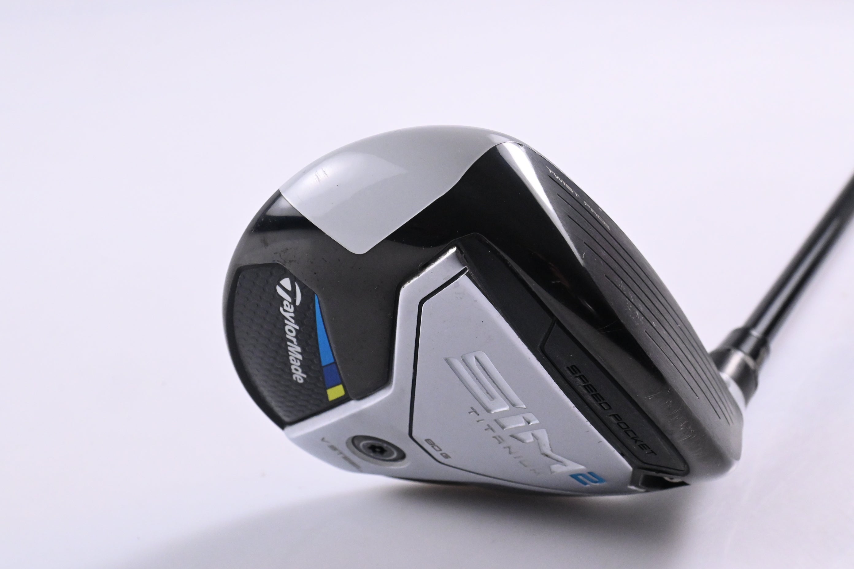 Taylormade SIM2 Ti #3 Wood / 15 Degree / Stiff Flex Tensei AV Raw Blue 65 Shaft