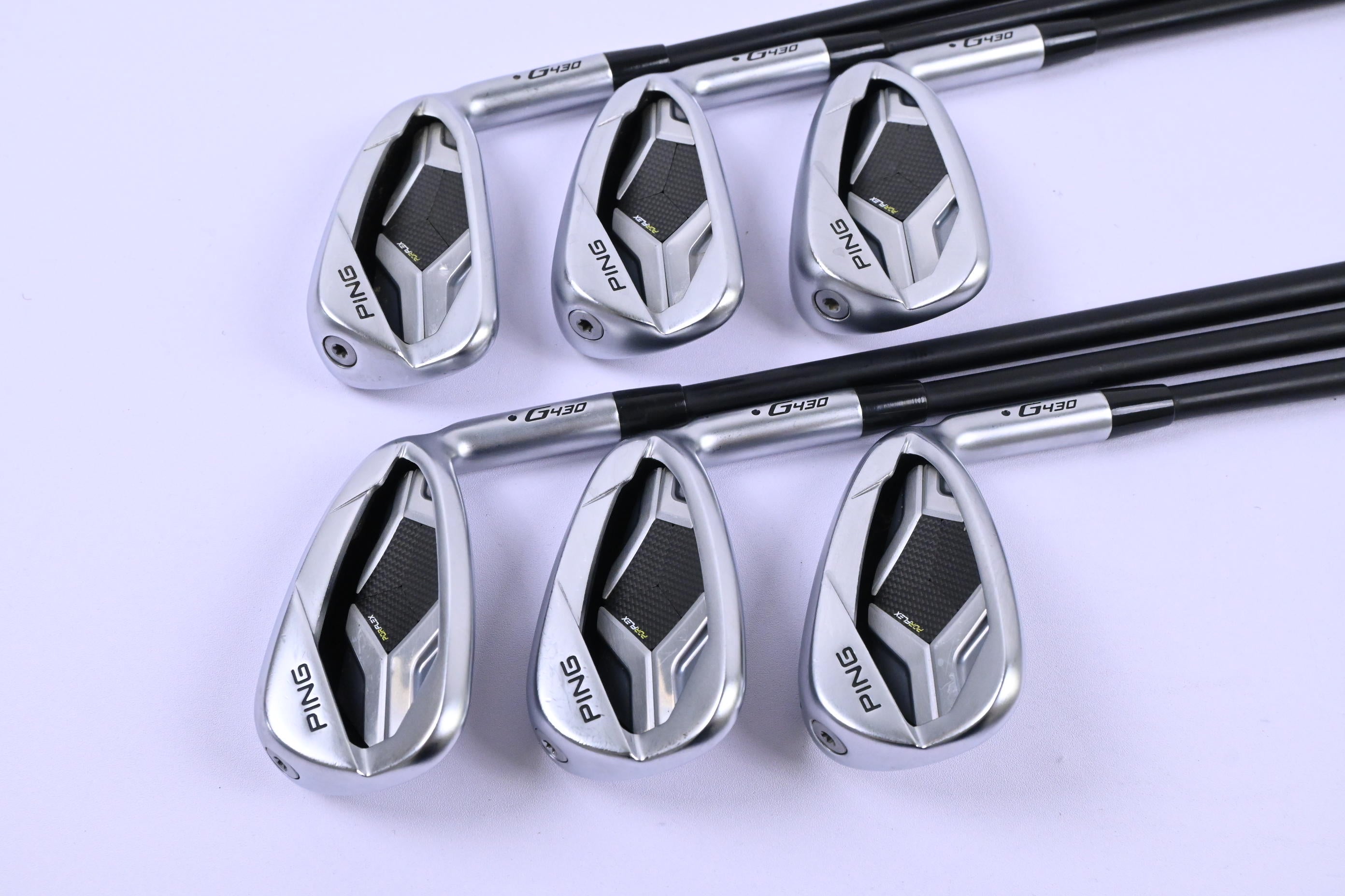 Ping G430 Irons / 6-PW+GW / Black Dot / Regular Flex Ping Alta CB Black Shafts