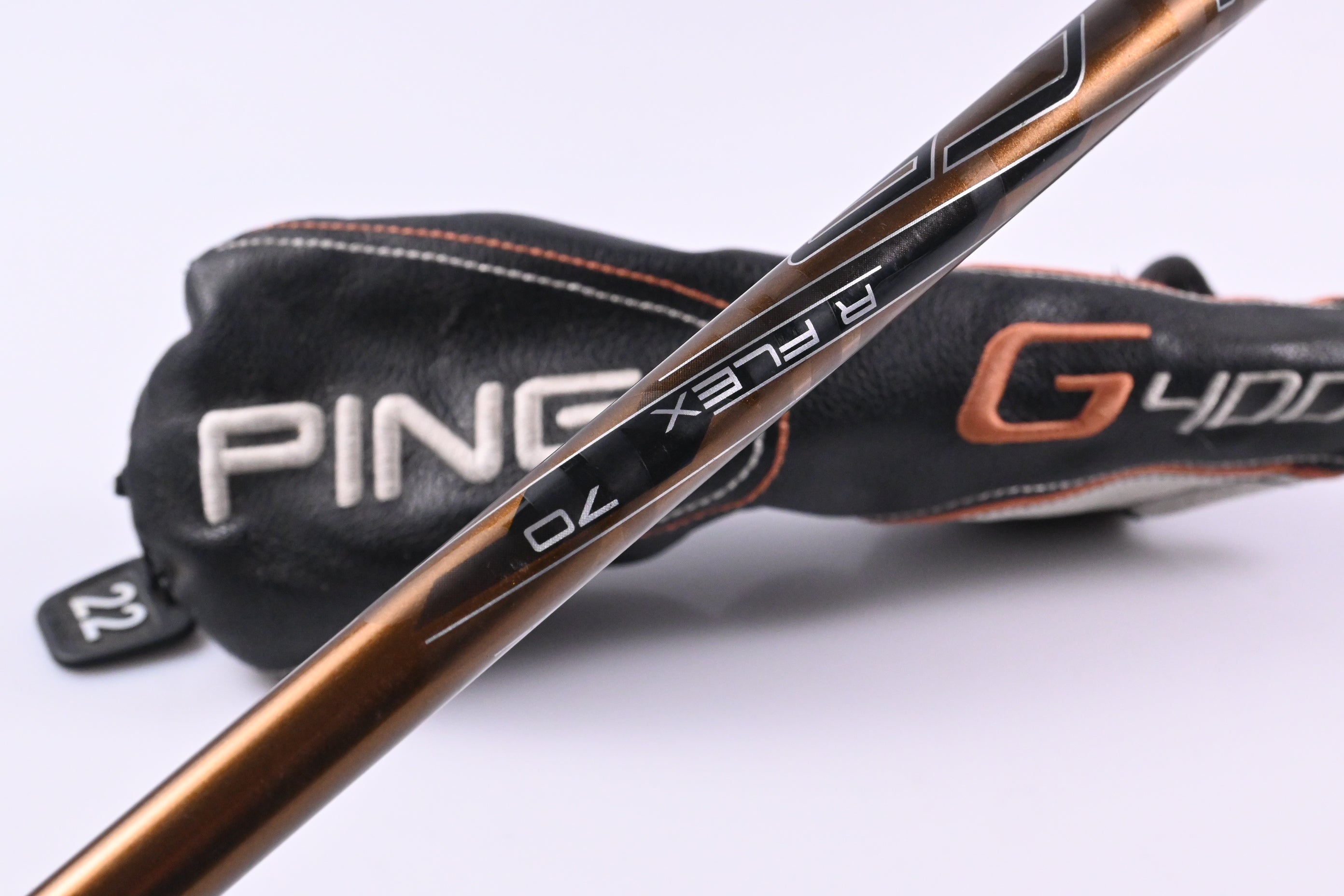 Left Hand Ping G400 #4 Hybrid / 22 Degree / Regular Flex Ping Alta CB 70 Shaft
