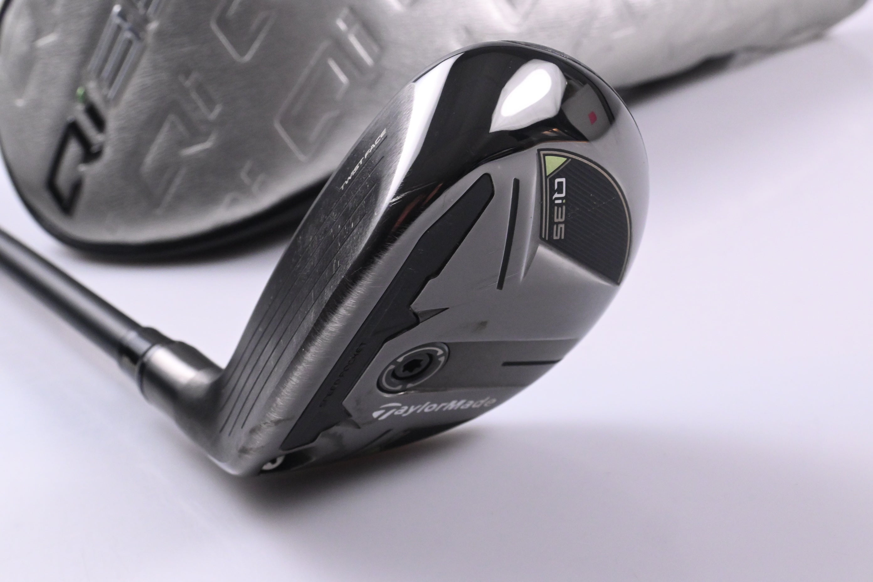Left Hand Taylormade Qi35 #4 Hybrid / 22 Degree / Regular Flex Ventus Blue 6