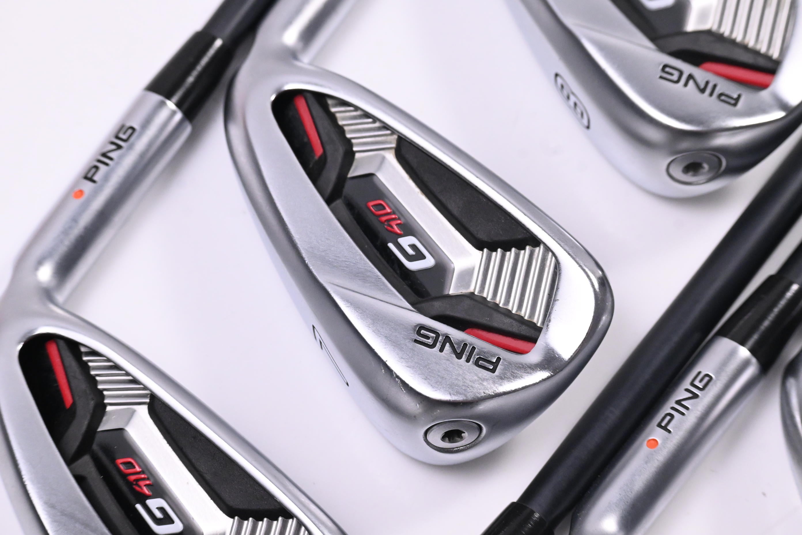 Ping G410 Irons / 6-PW+GW+SW / Orange Dot / Senior Flex Ping Alta CB Red Shafts