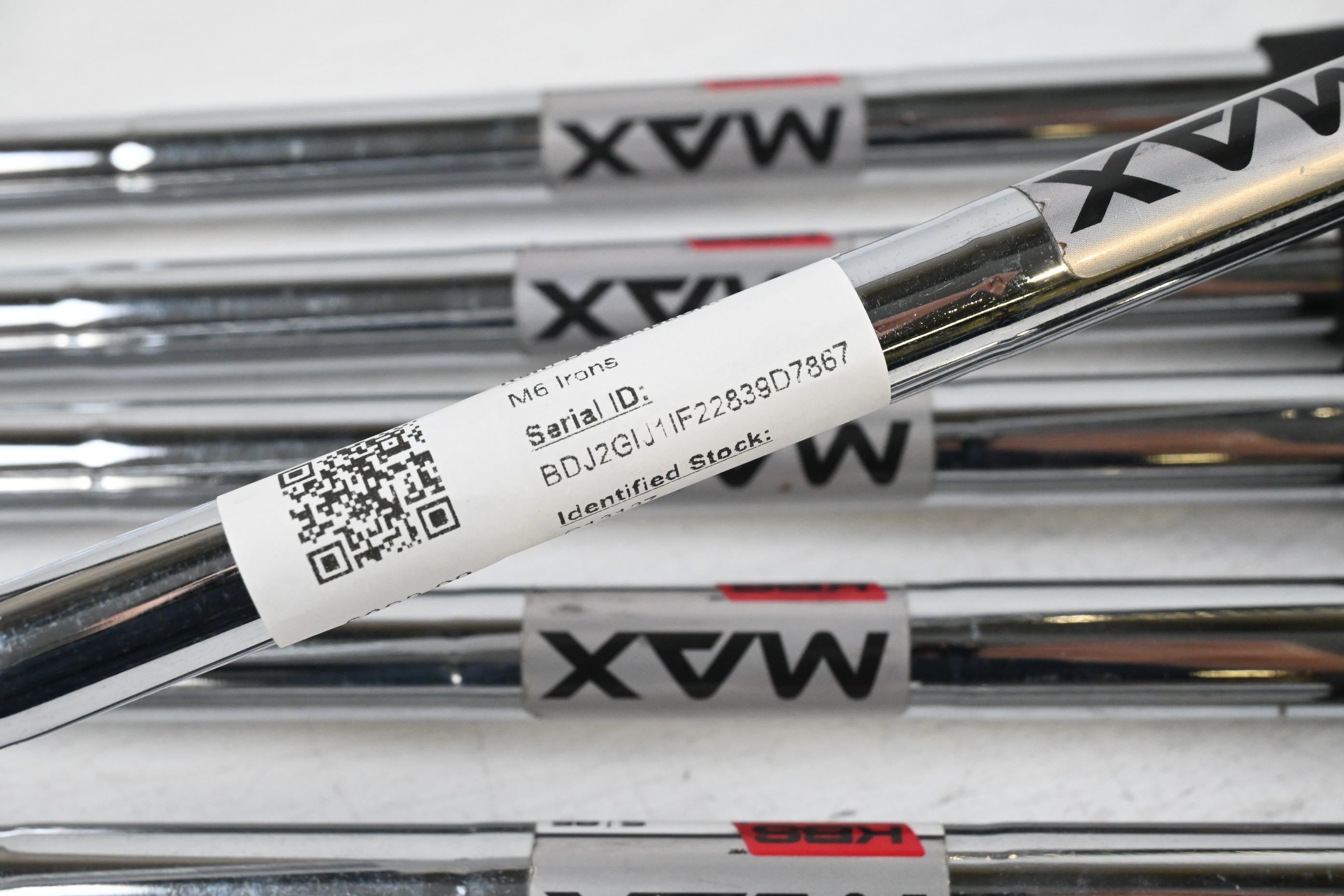 Taylormade M6 Irons / 5-PW / Stiff Flex KBS Max 85 Shafts