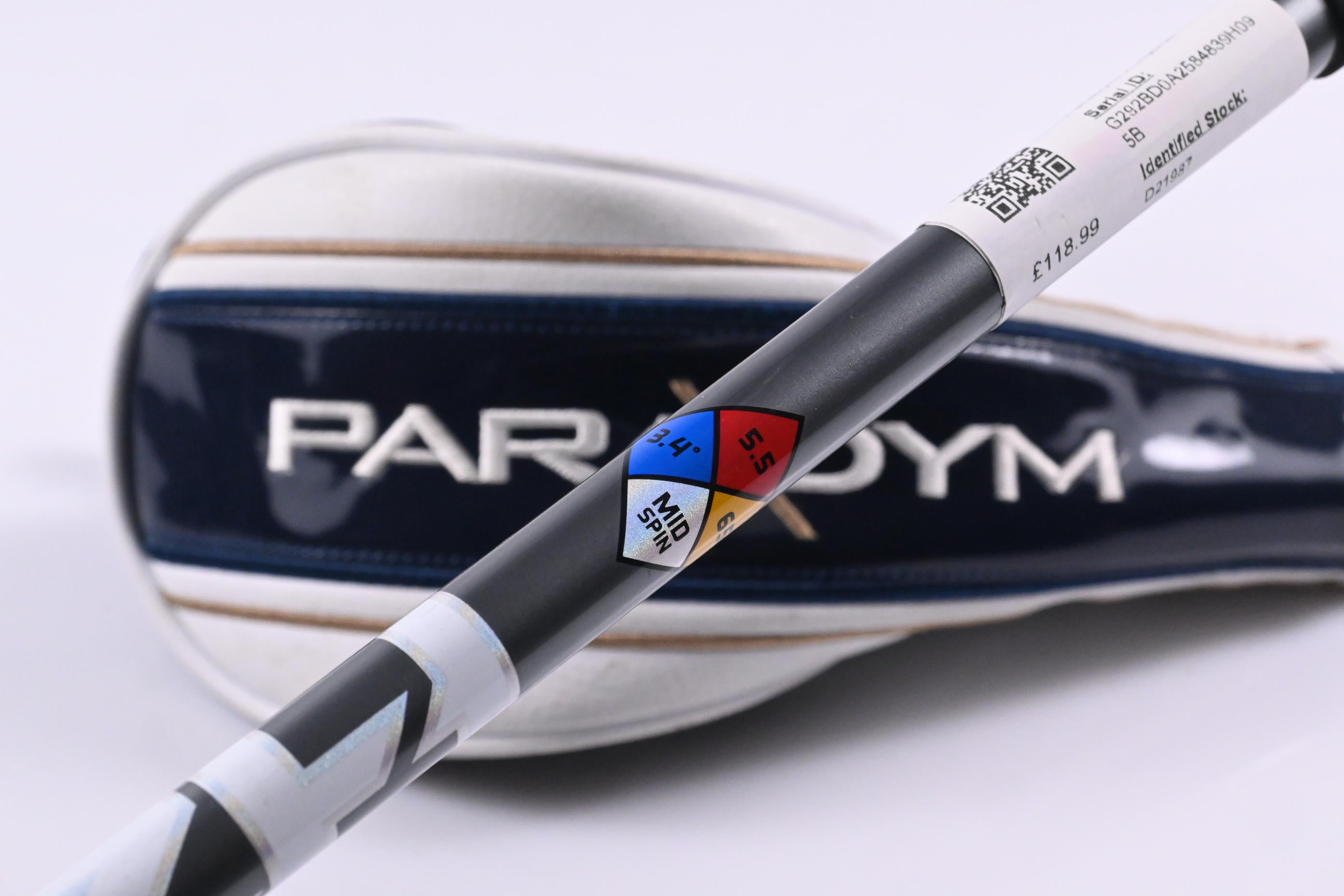 Callaway Paradym X #3 Hybrid / 18 Degree / Regular Flex HZRDUS Silver 65 Shaft