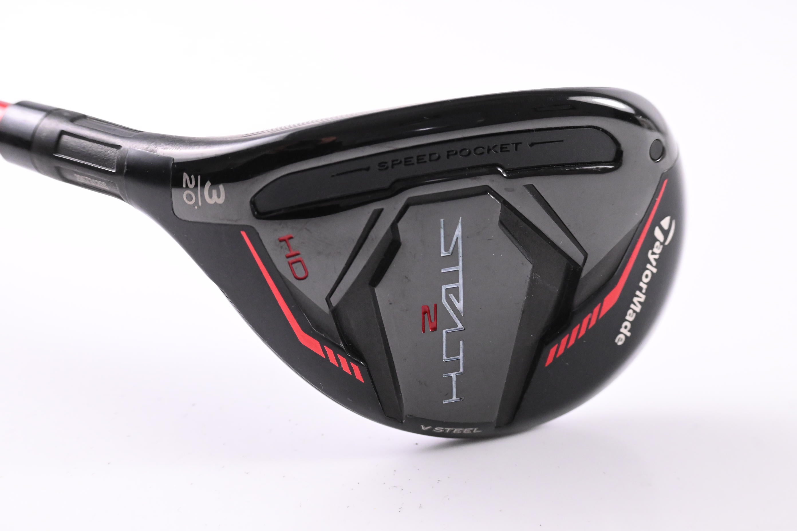 Left Hand Taylormade Stealth 2 HD #3 Hybrid / 20 Degree / Stiff Flex Speeder NX