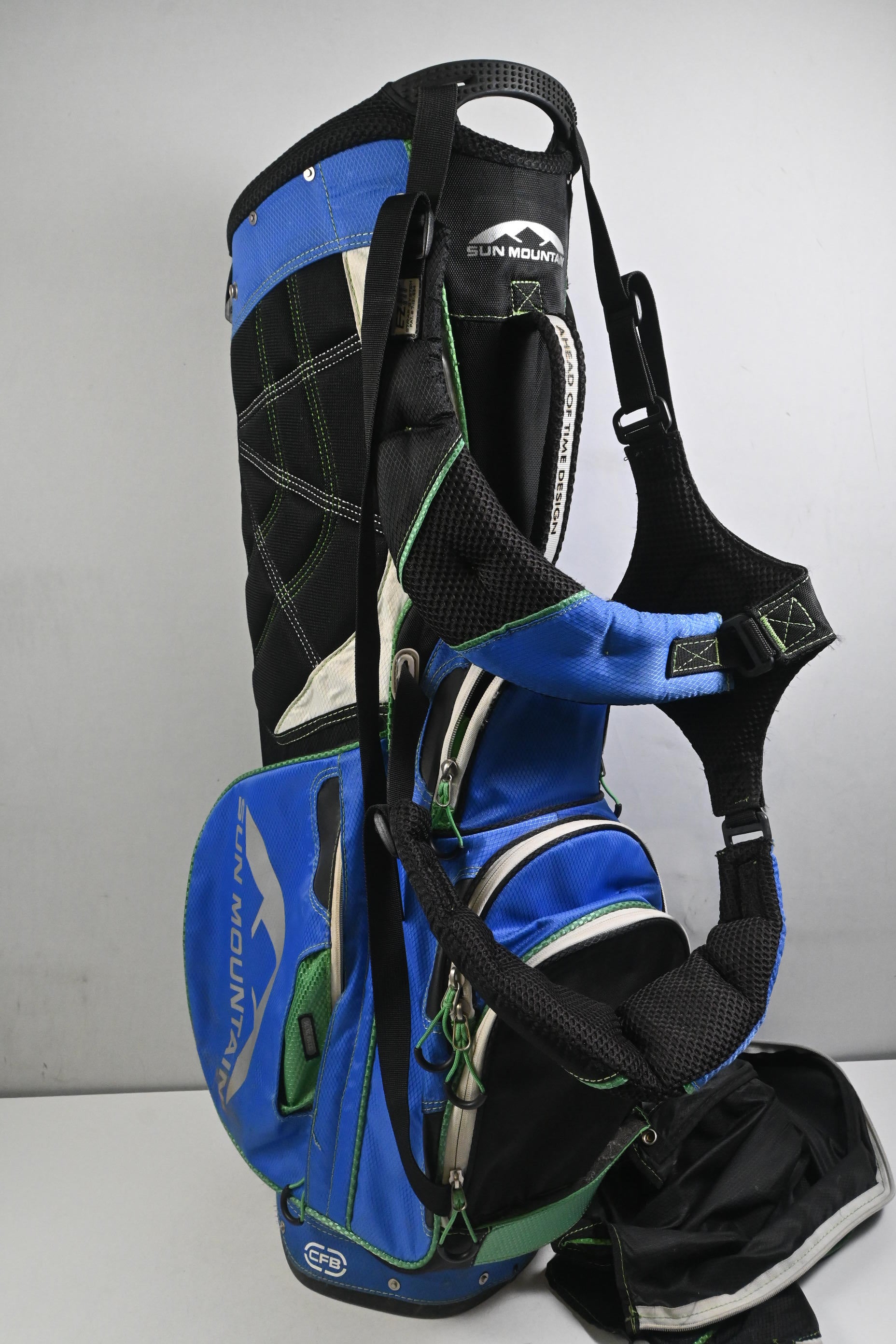 Sun Mountain Four 5 Stand Bag / 14-Way Divider / Blue, Black & White