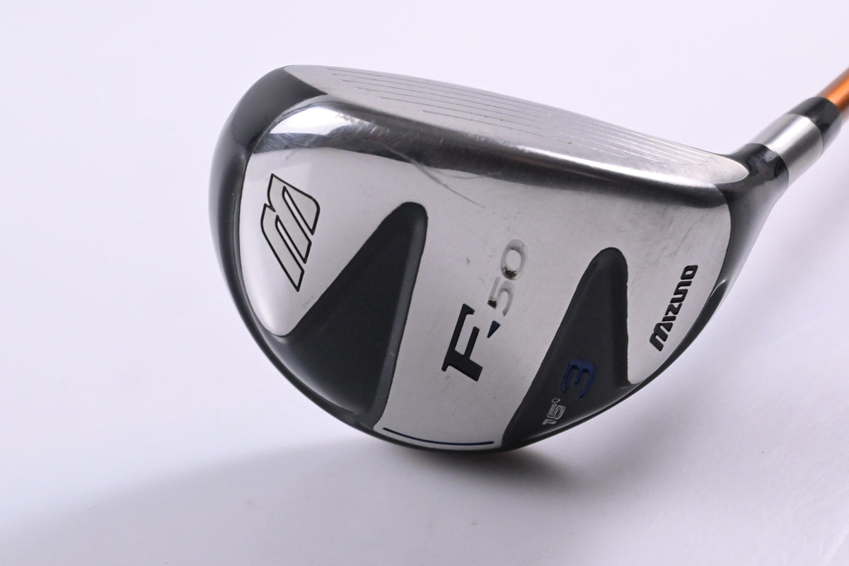Mizuno F-50 #3 Wood / 15 Degree / Stiff Flex Aldila NVS 65 Shaft