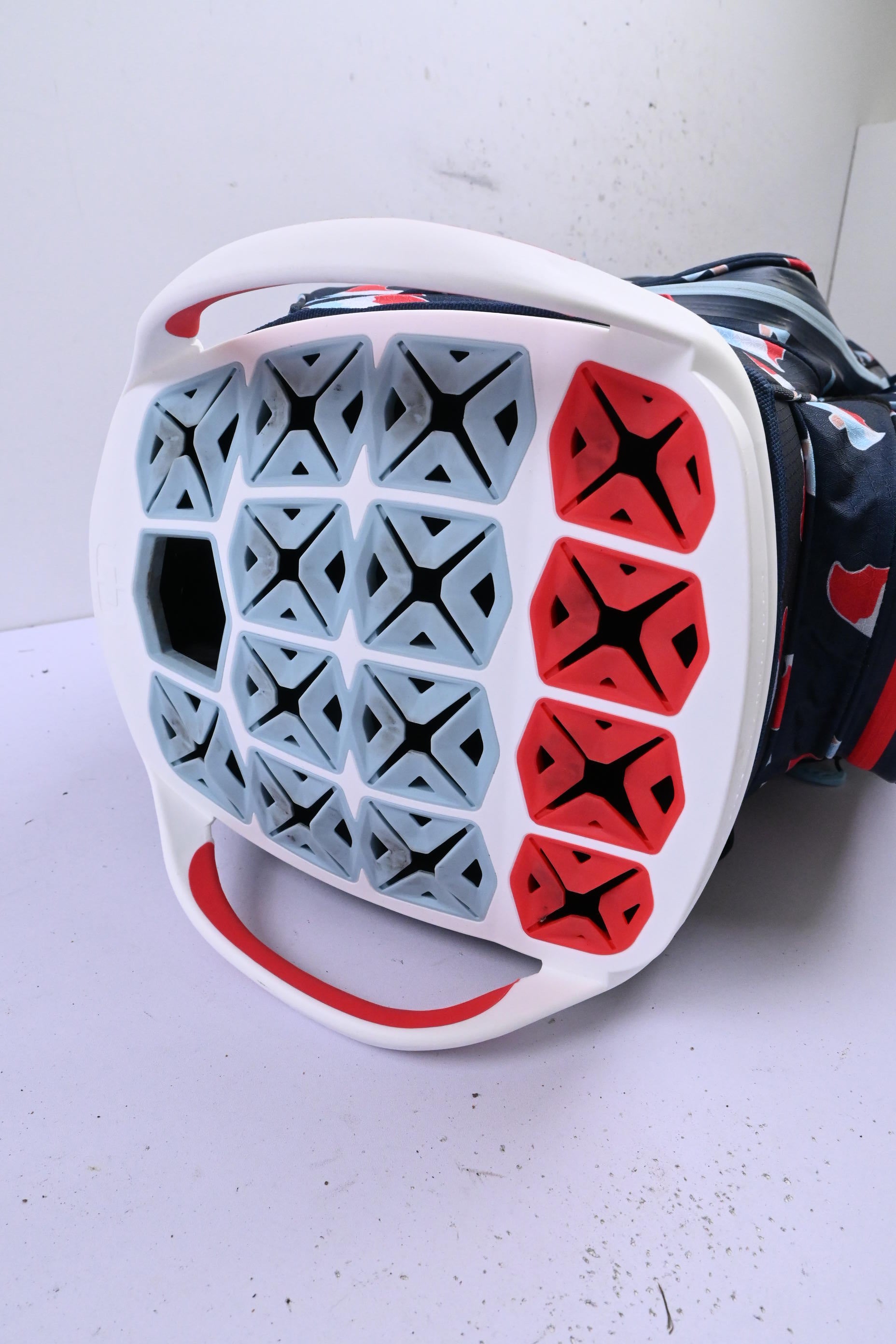 Ogio All Elements Silencer Cart Bag / 15-Way Divider / Blue, Red & White