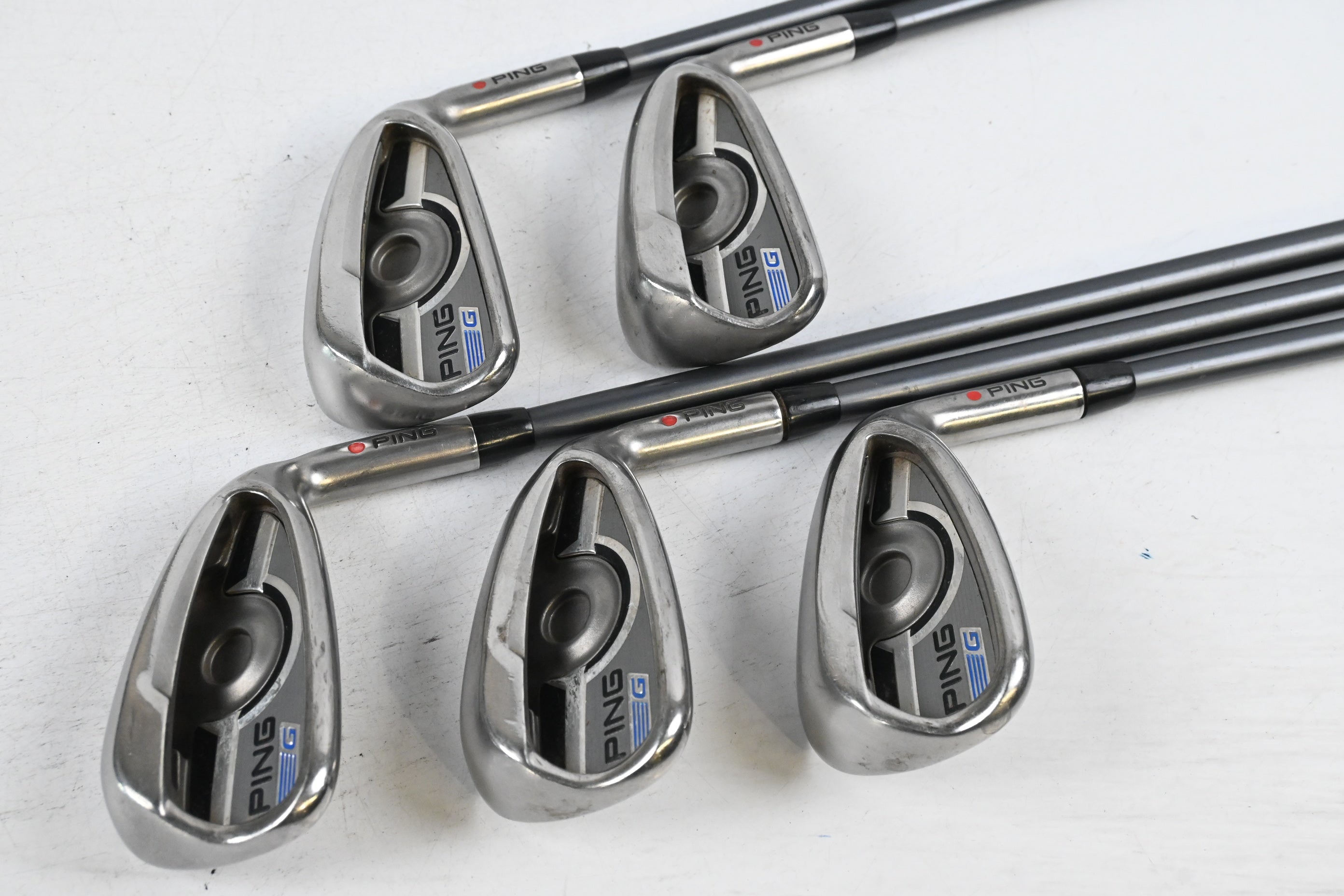 Ping G Series Irons / 6-PW / Red Dot / Regular Flex Ping CFS 70 Shafts