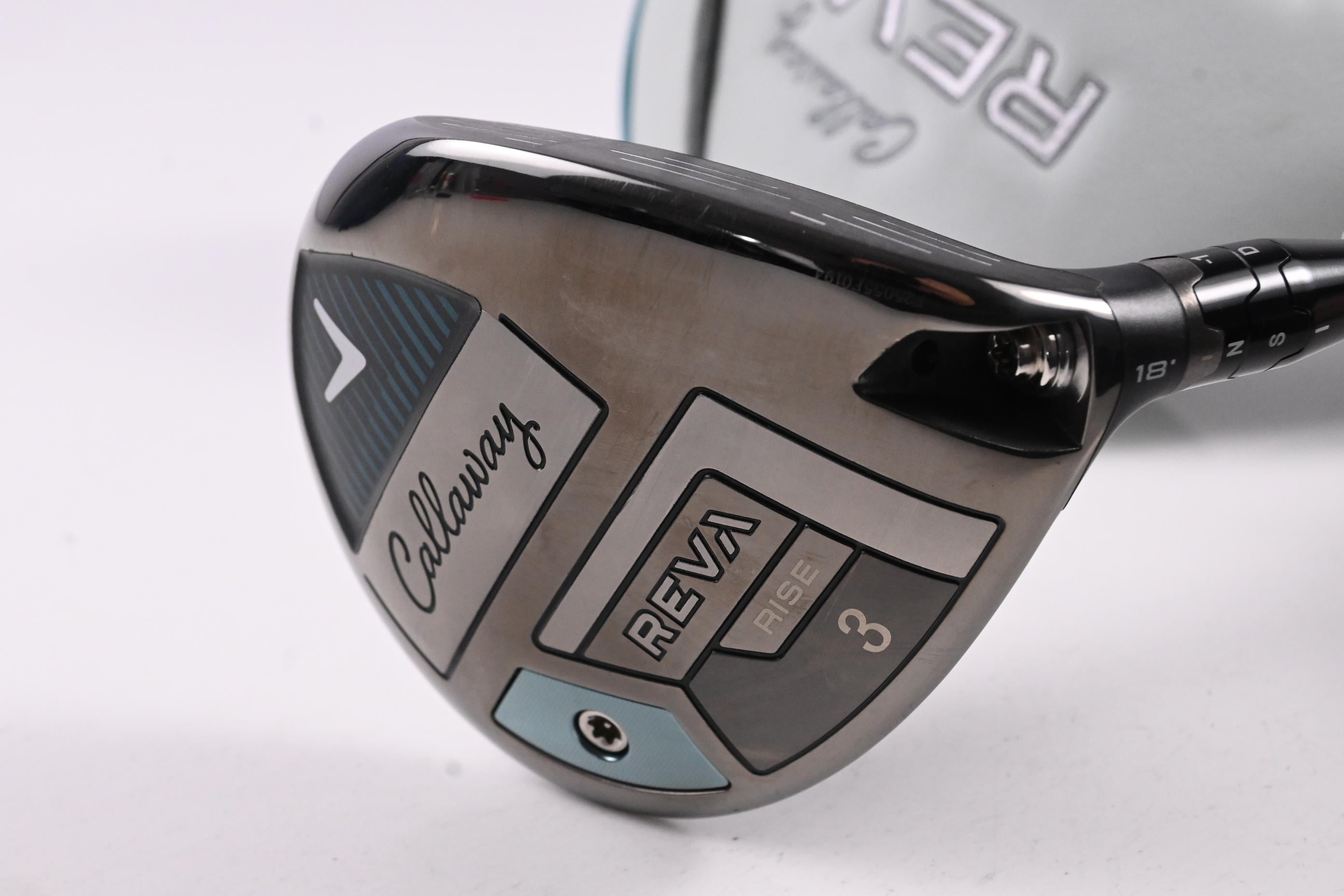 Ladies Callaway Reva Rise #3 Wood / 18 Degree / Ladies Flex UST LinQ Blue 4