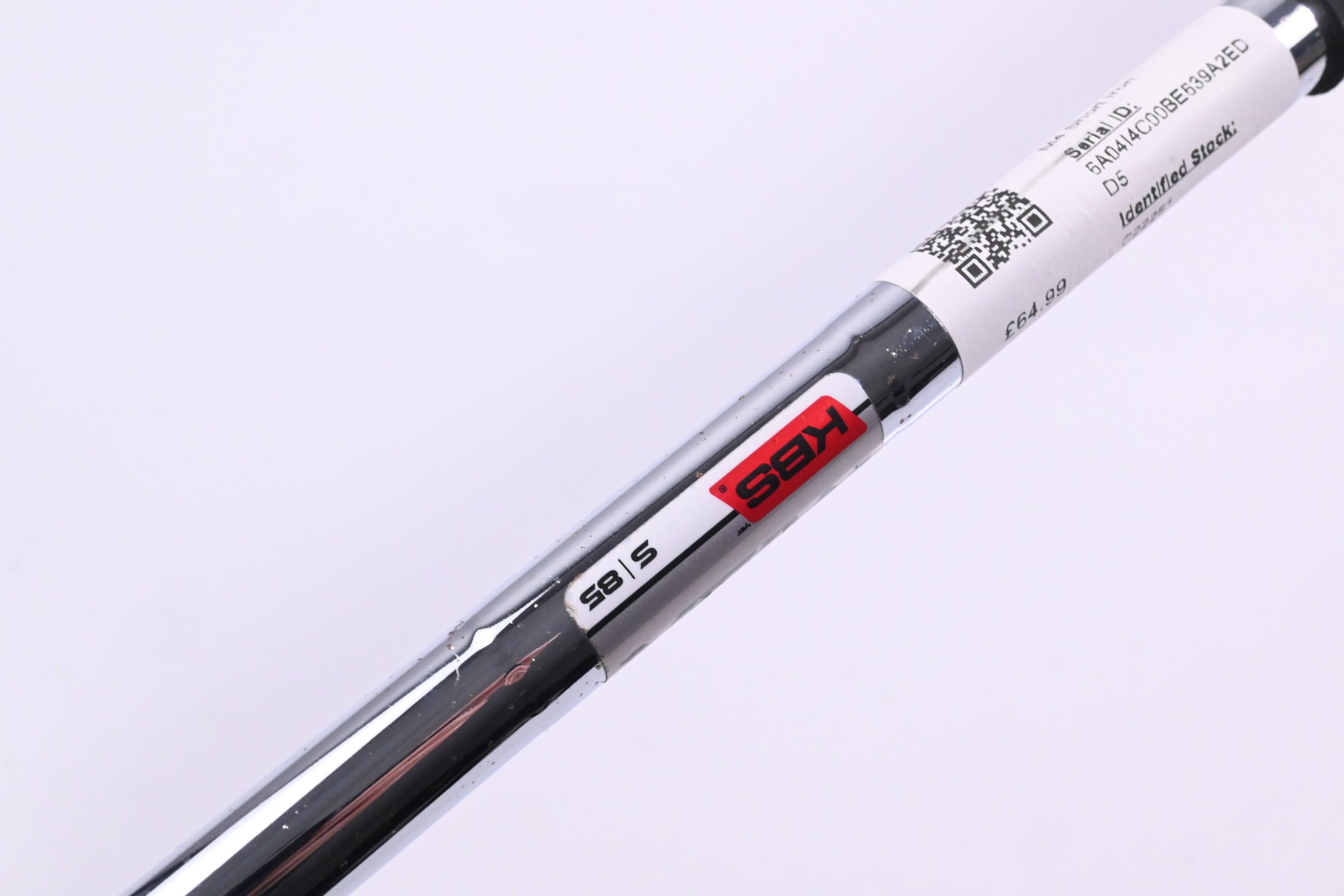 Taylormade M4 #9 Iron / 38 Degree / Stiff Flex KBS MAX 85 Shaft