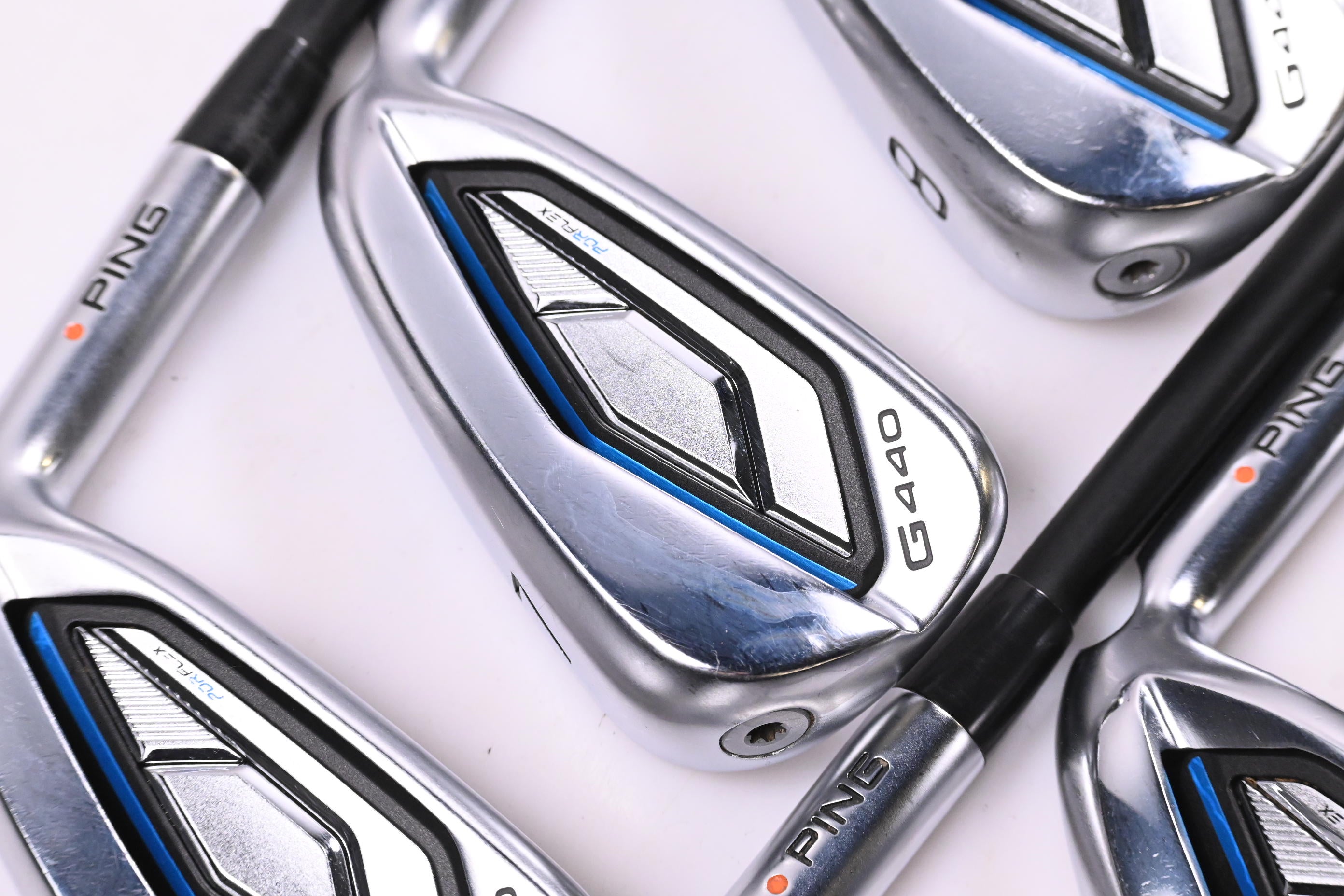 Ping G440 Irons / 6-PW+UW+52°+56° / Ornage Dot / Regular Flex Ping ALTA CB Blue