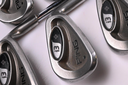 Ping i3+ Irons / 7-PW+SW / Black Dot / Stiff Flex Steel Shafts