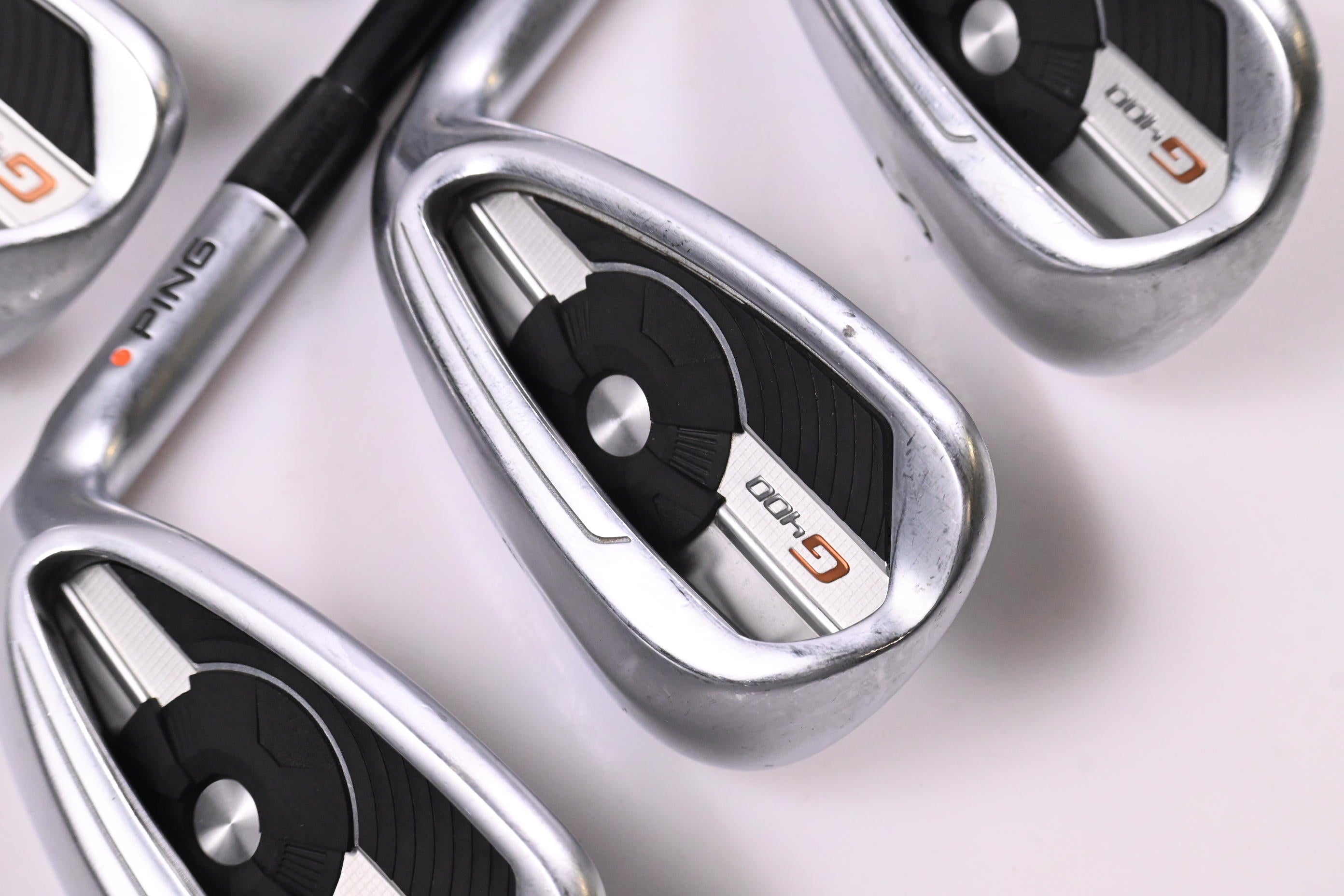 Ping G400 Irons / 7-PW / Orange Dot / Senior Flex Ping Alta CB Shafts