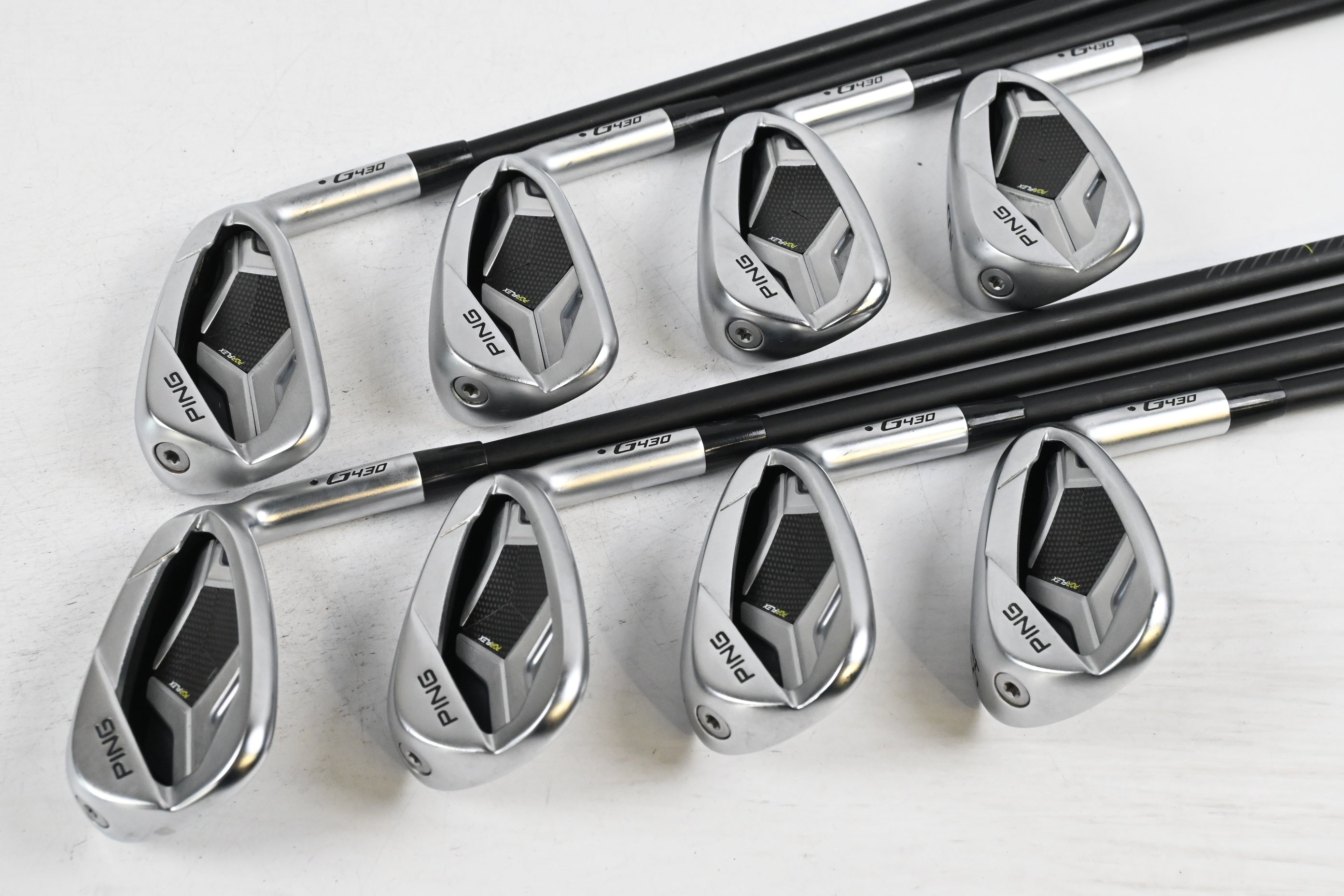 Ping G430 Irons / 6-PW+GW+SW+SW / Black Dot / Regular Flex Ping Alta CB Black