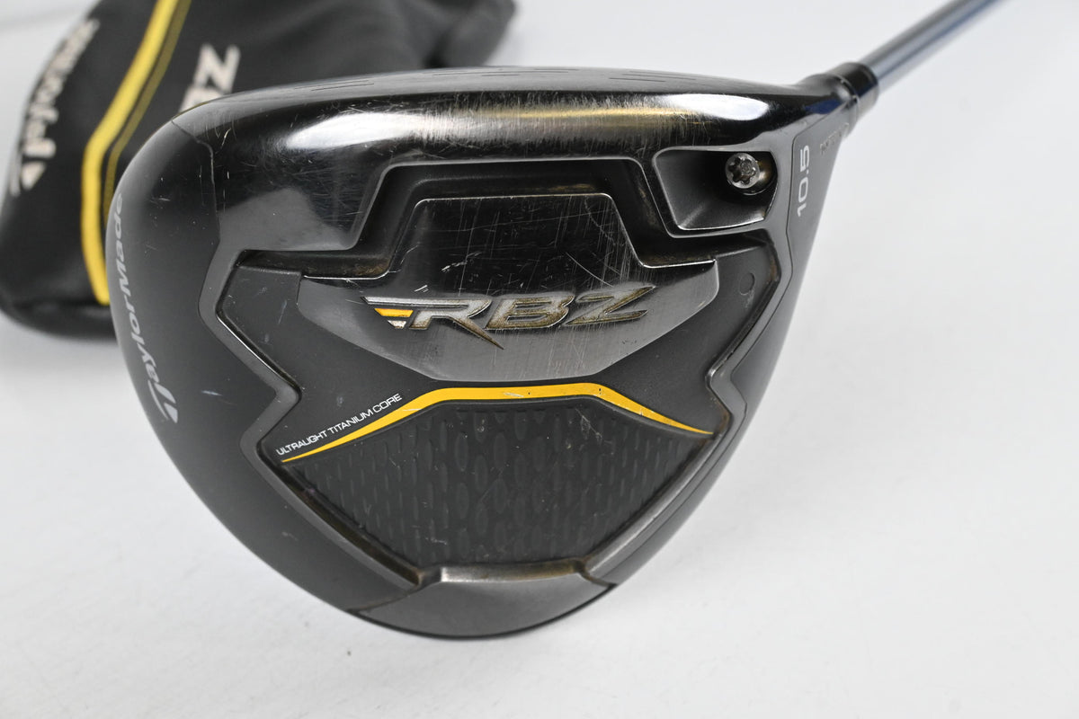 Taylormade RBZ Black Driver / 10.5 Degree / Regular Flex Matrix Ozik White Tie X4