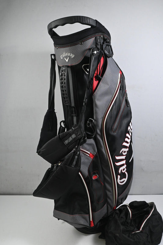 Callaway Stand Bag / 5-Way Divider / Grey, Black & Red