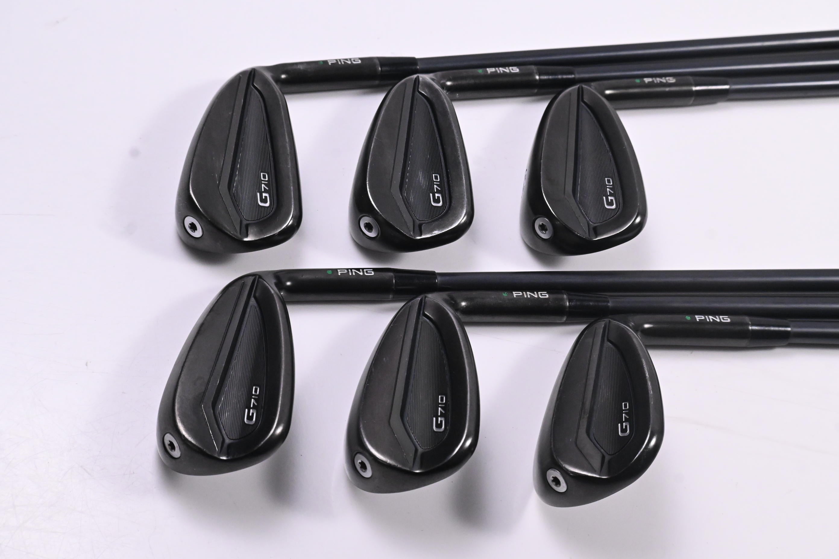 Ping G710 Irons / 6-PW+SW / Green Dot / Regular Flex Ping Alta CB Red Shafts