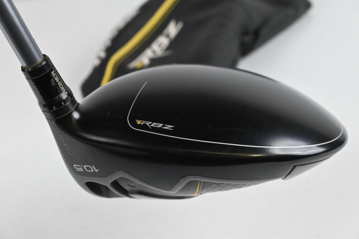 Taylormade RBZ Black Driver / 10.5 Degree / Regular Flex Matrix Ozik White Tie X4