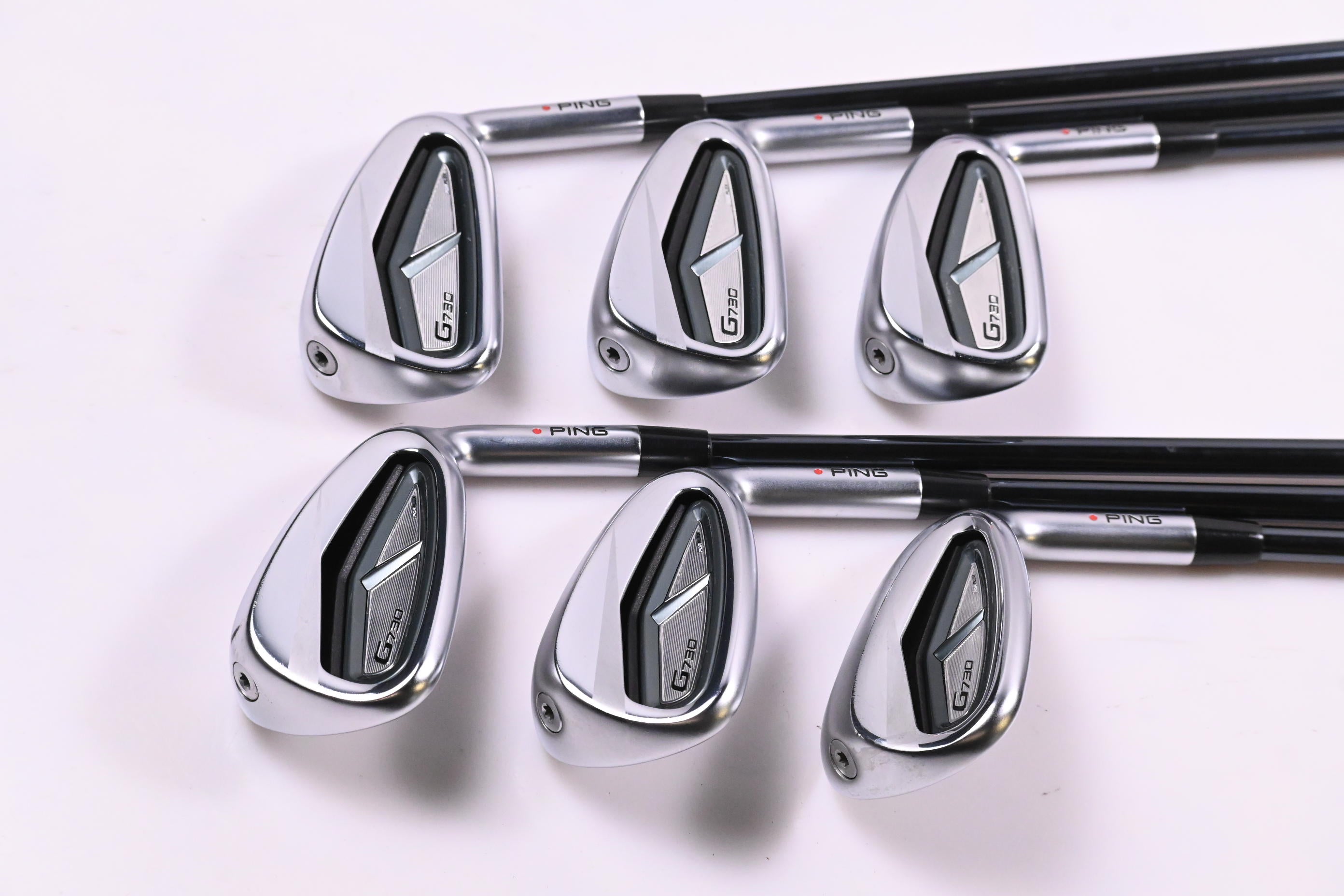 Ping G730 Irons / 6-PW+56° / Red Dot / Regular Flex UST Recoil Dart 75 Shafts