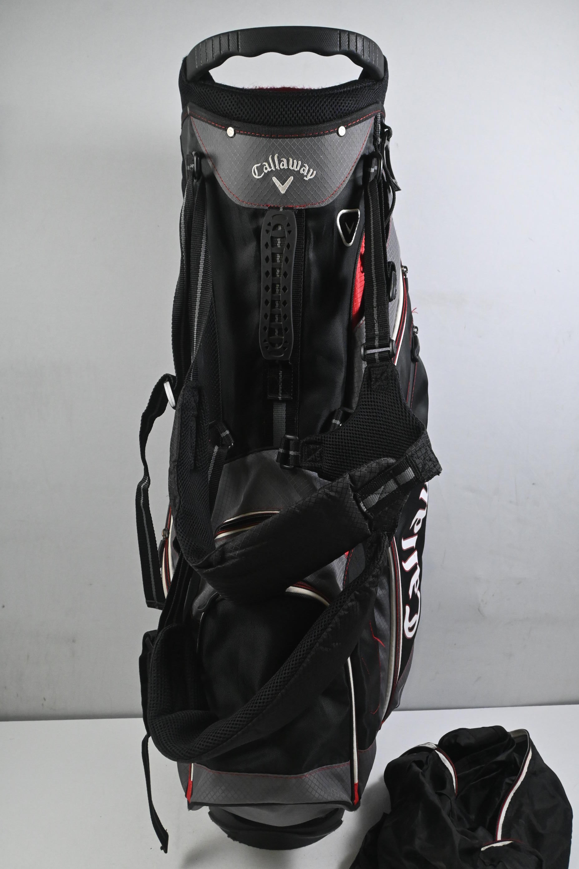 Callaway Stand Bag / 5-Way Divider / Grey, Black & Red