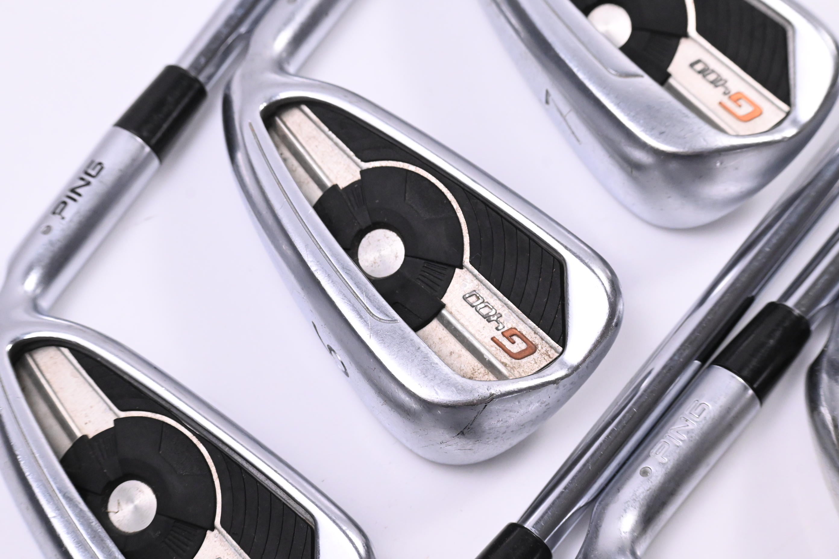 Ping G400 Irons / 5-PW+UW / Silver Dot / Regular Flex Ping AWT 2.0 Shafts