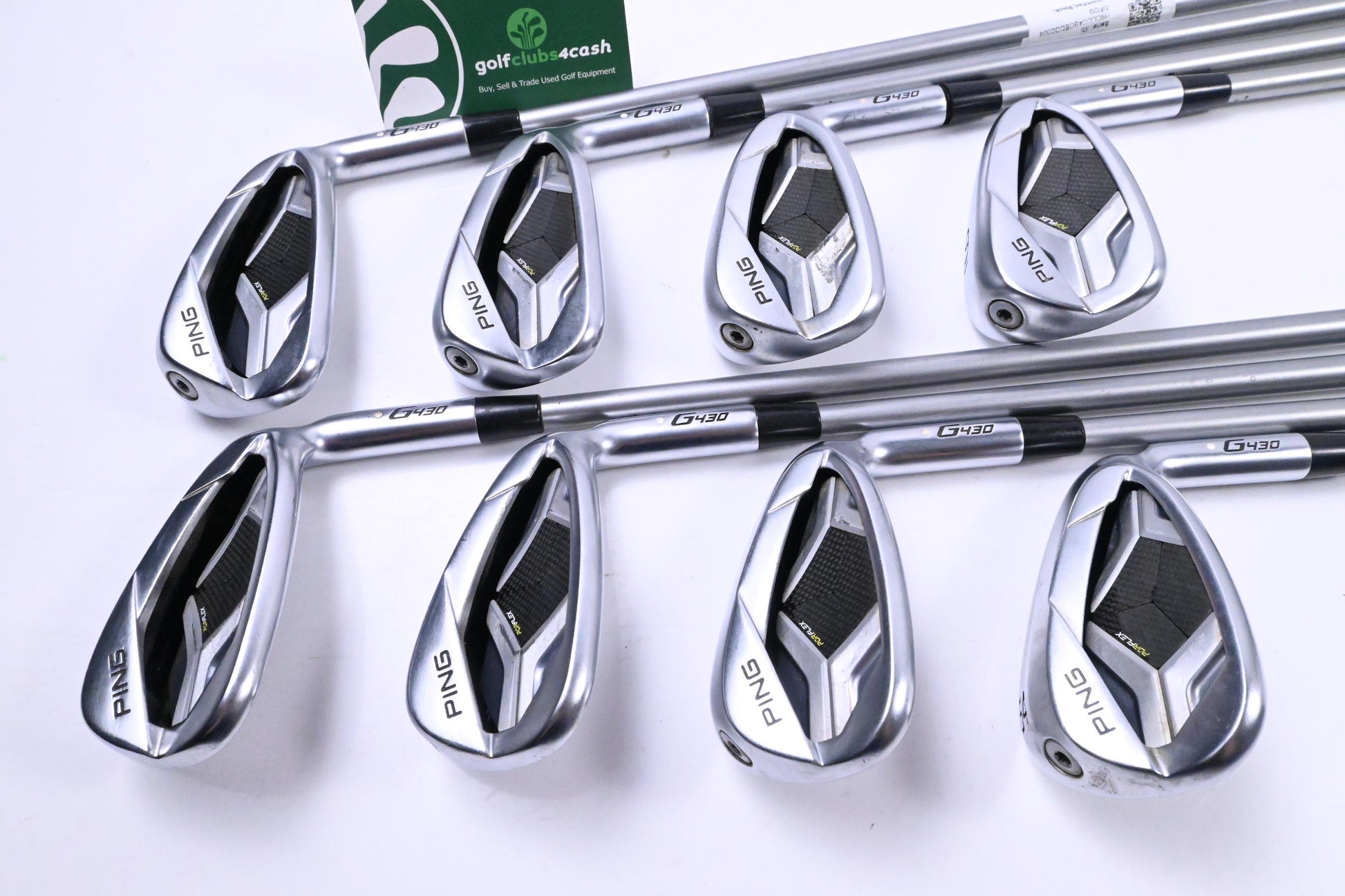 Ping G430 Irons / 6-PW+45+50+54 / White Dot / Senior Flex Ping Alta Quick 35