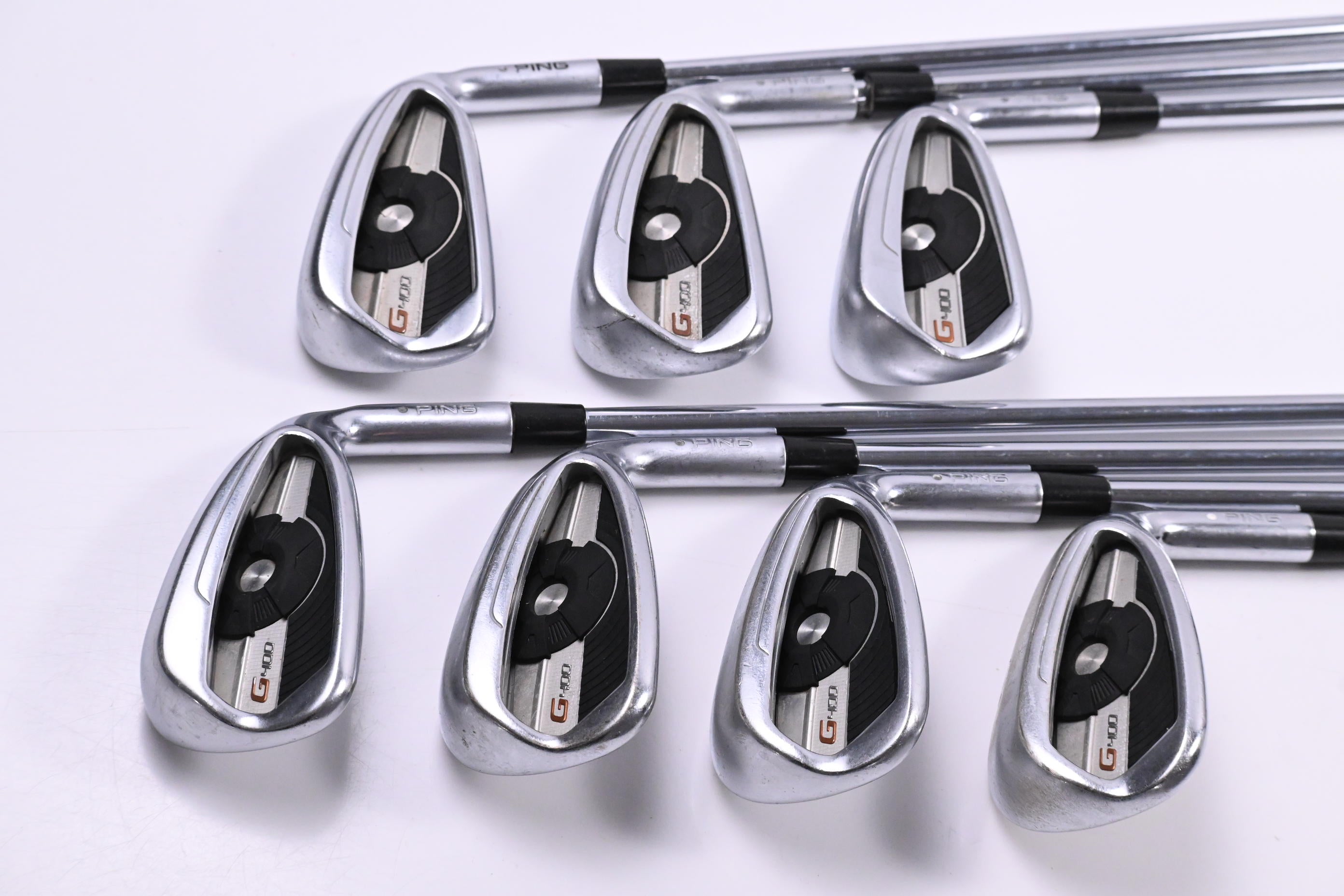 Ping G400 Irons / 5-PW+UW / Silver Dot / Regular Flex Ping AWT 2.0 Shafts