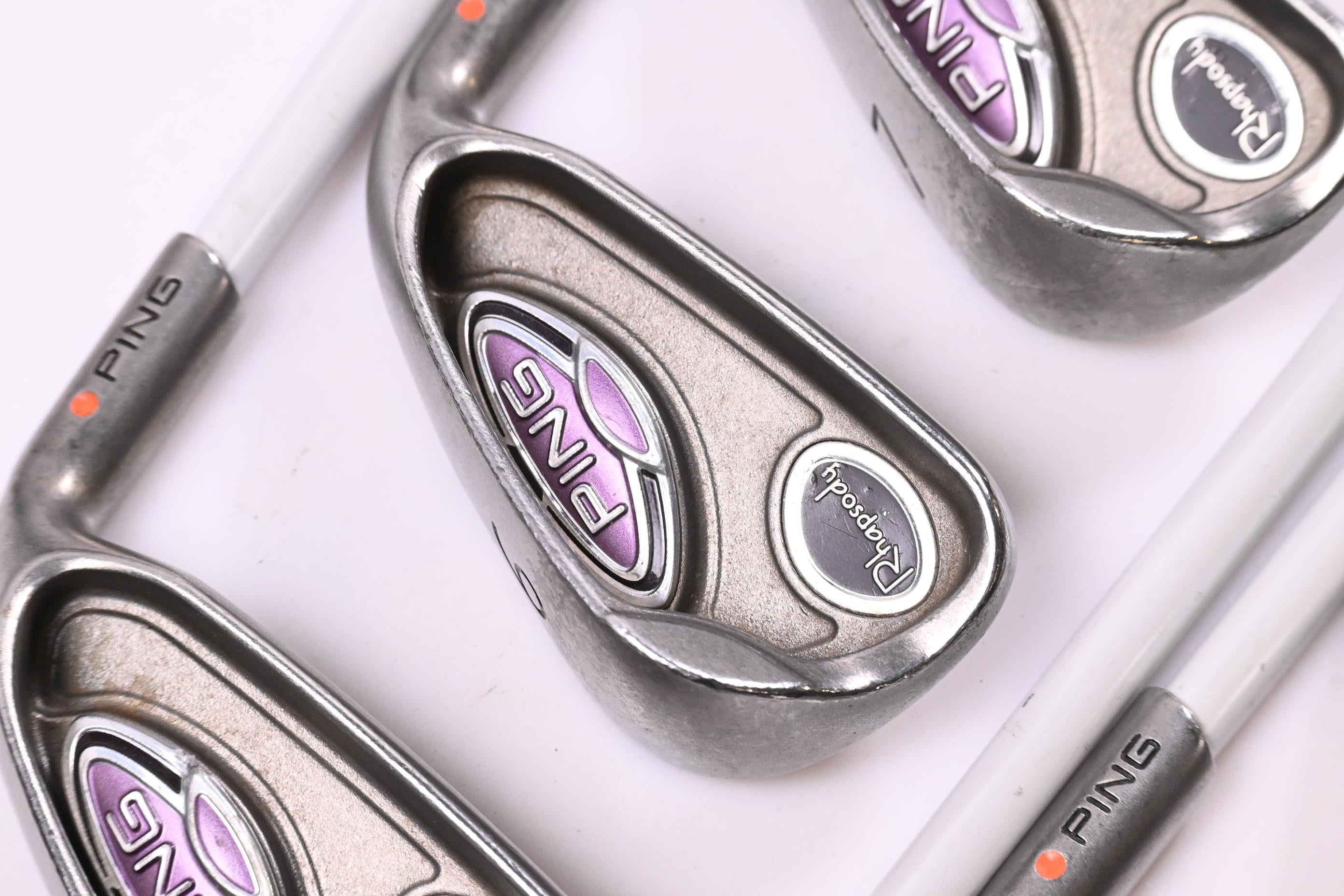Ladies Ping Rhapsody Irons / 5-PW+SW / Orange Dot / Ladies Flex Ping ULT 129
