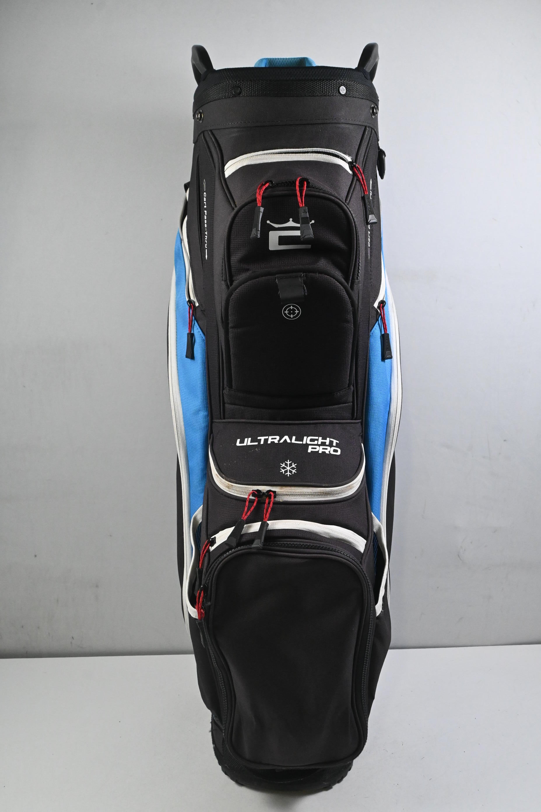 Cobra Ultralight Pro Cart Bag / 14-Way Divider / Black & Blue