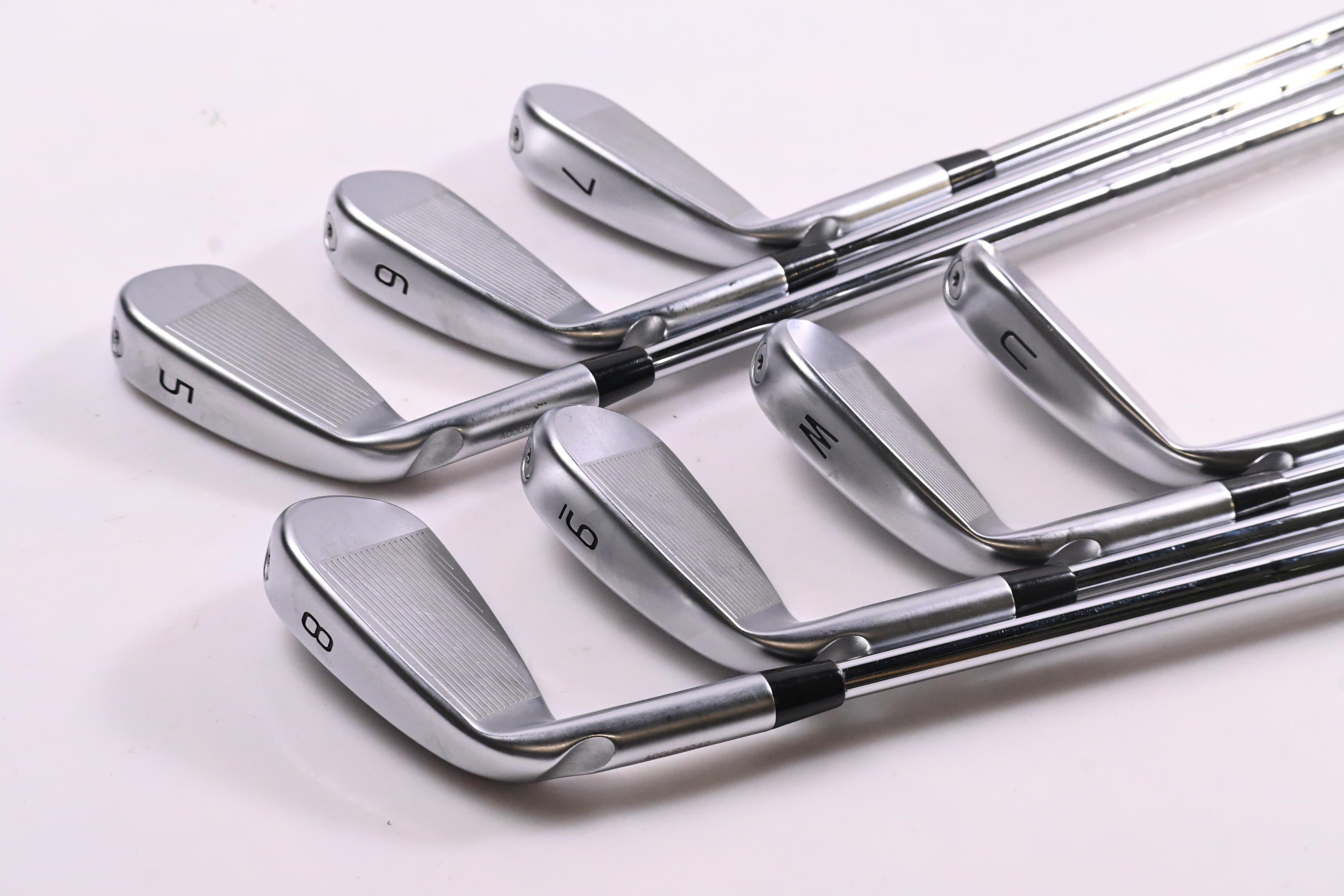 Ping i230 Irons / 5-PW+GW / Green Dot / Stiff Flex KBS Tour 120 Shafts
