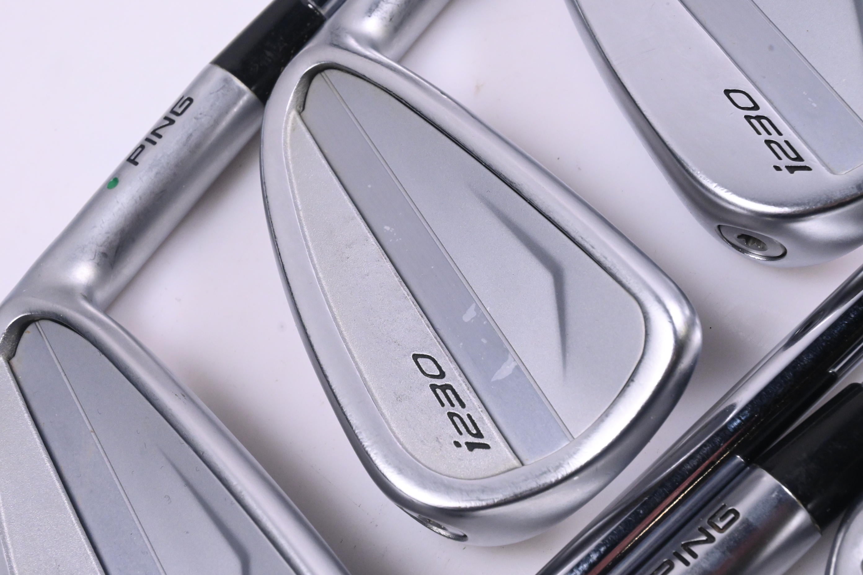Ping i230 Irons / 4-PW / Green Dot / Stiff Flex KBS Tour 120 Shafts
